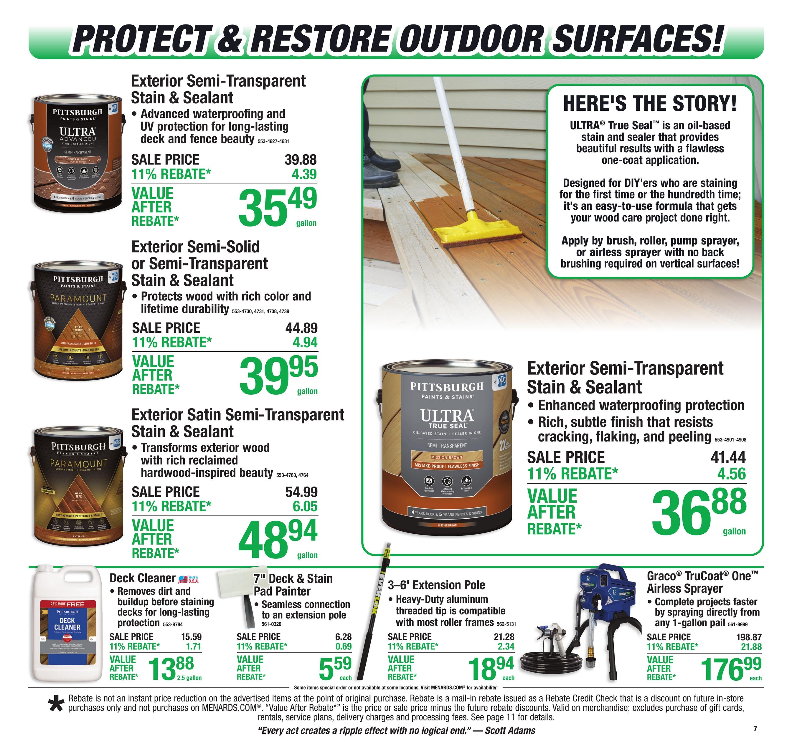 Menards 11% Rebate Sale Ad July 29 - August 10, 2026