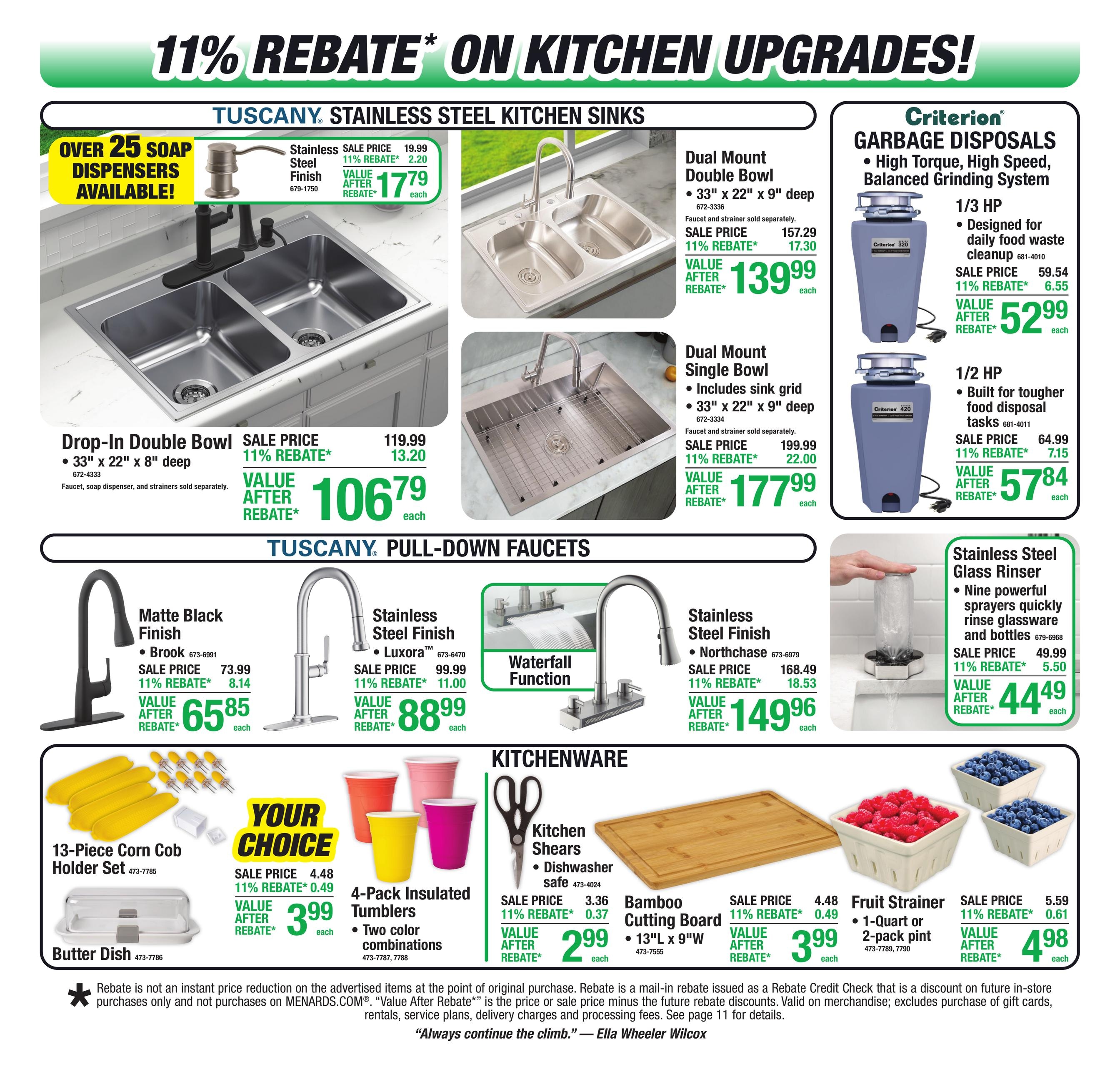 Menards 11% Rebate Sale Ad July 29 - August 10, 2026