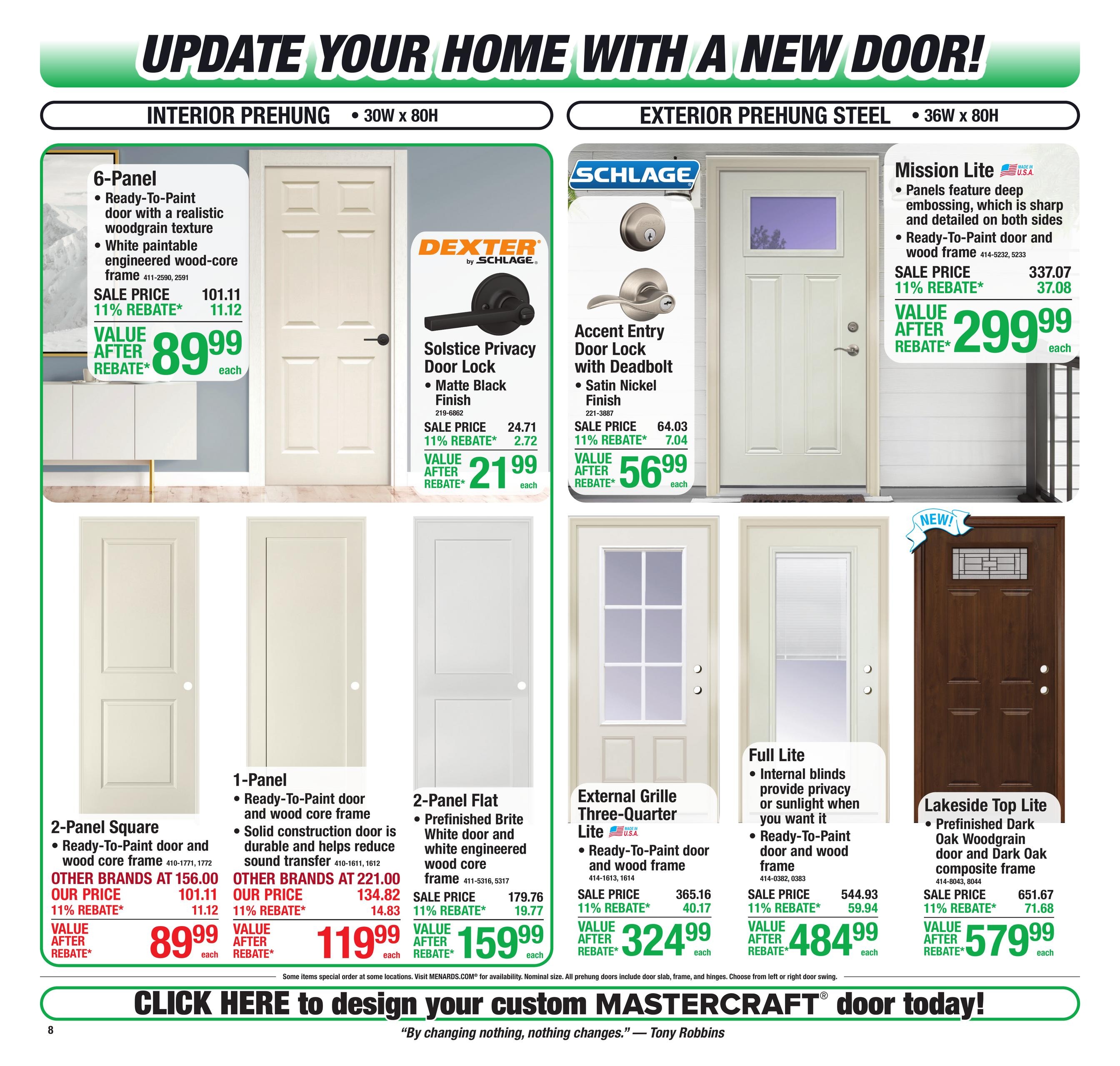Menards 11% Rebate Sale Weekly Ad July 29 - August 10, 2026