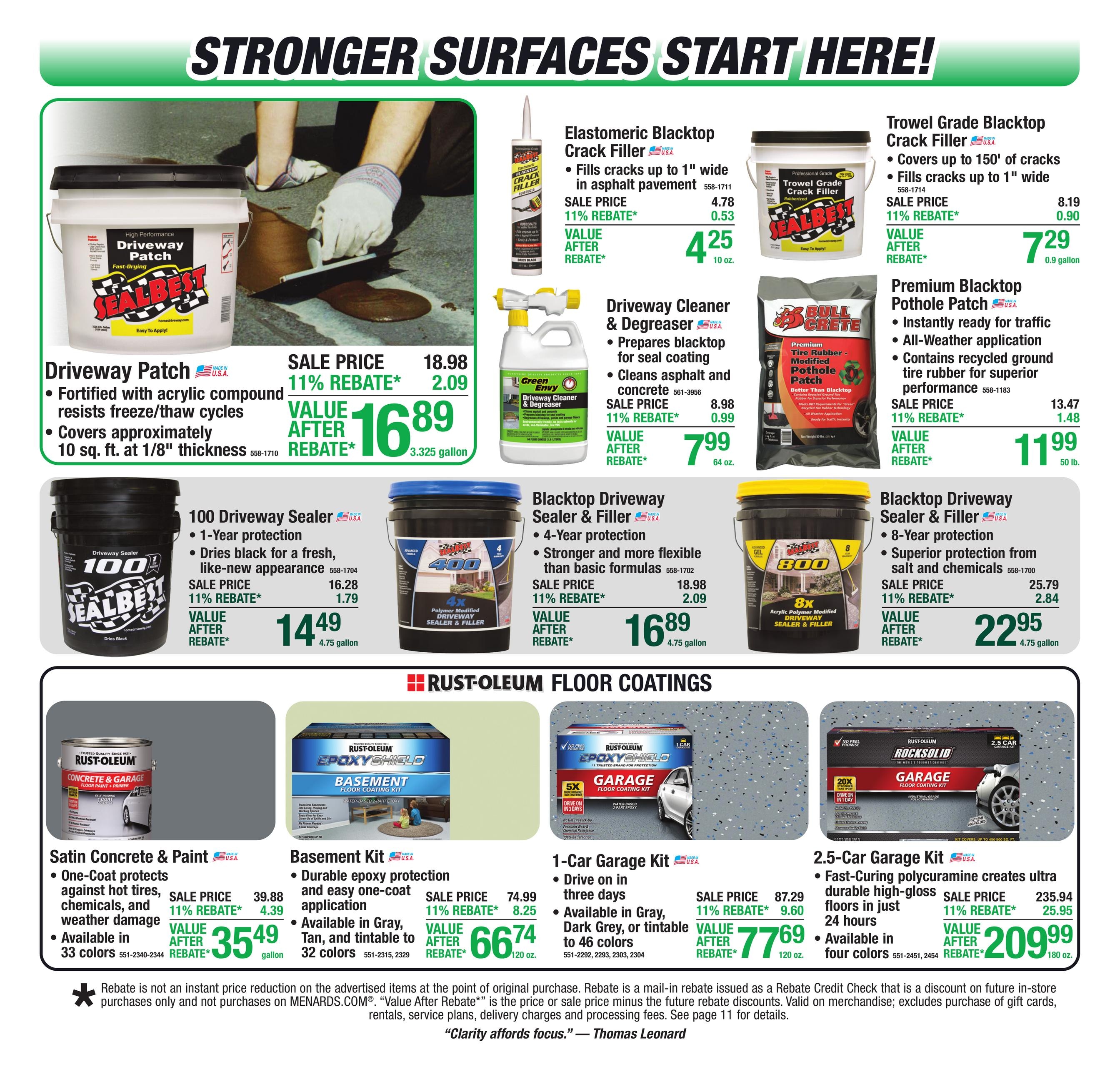 Menards 11% Rebate* Sale Flyer July 29 to August 10, 2026
