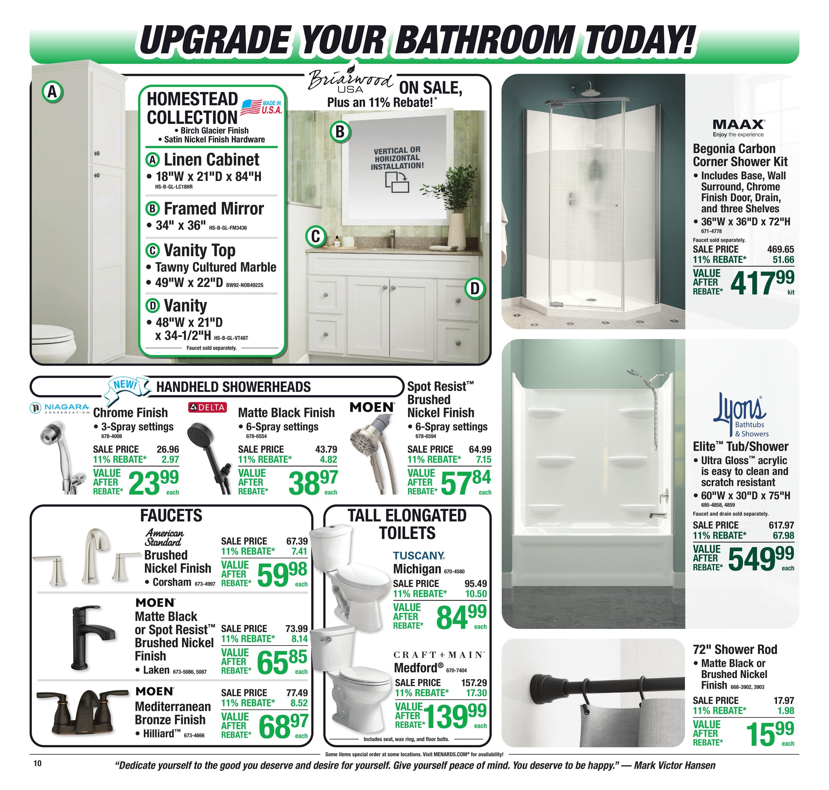 Menards 11% Rebate Sale Ad July 30 - August 10, 2026