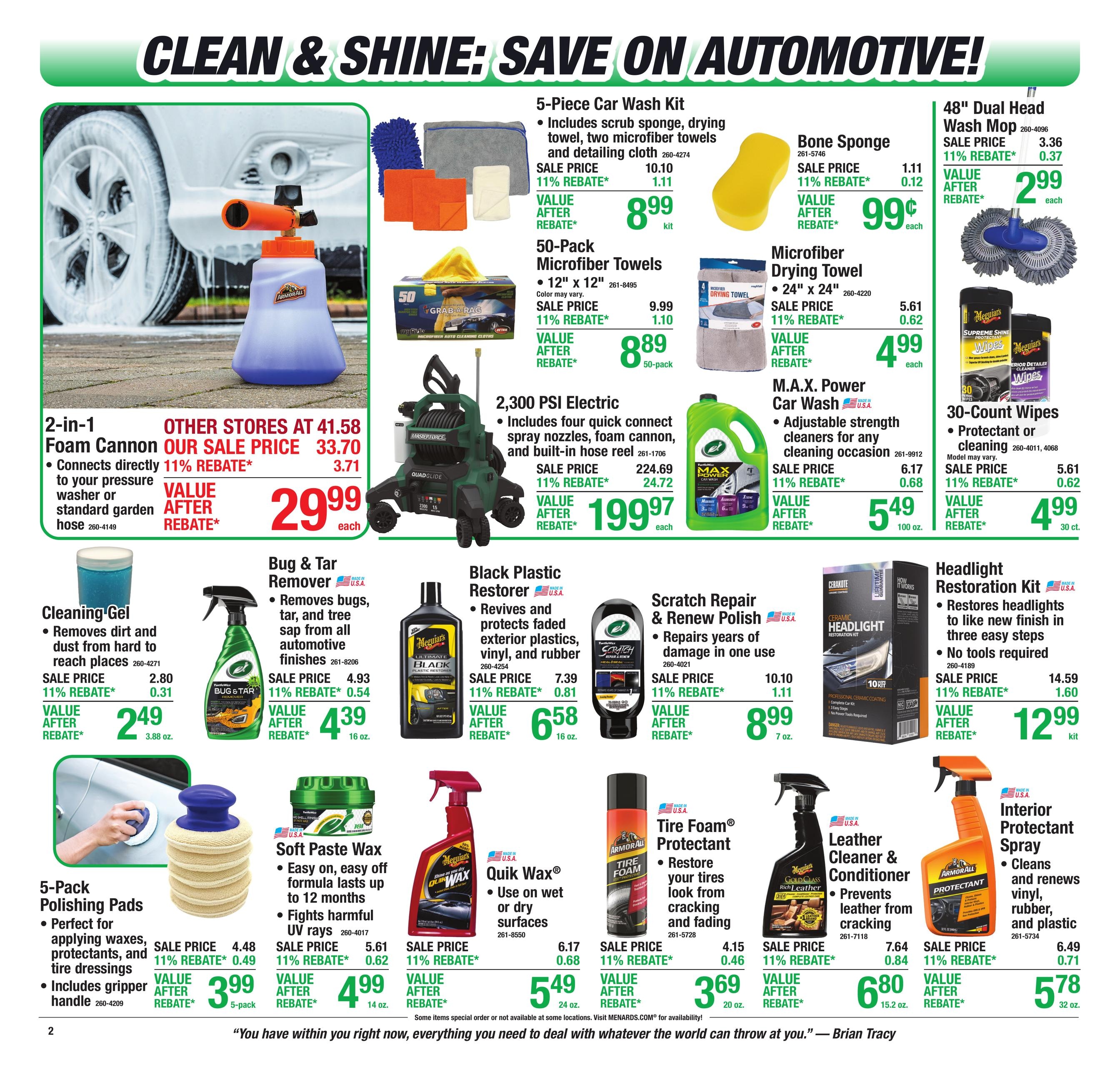 Menards 11% Rebate Sale Ad July 30 - August 10, 2026