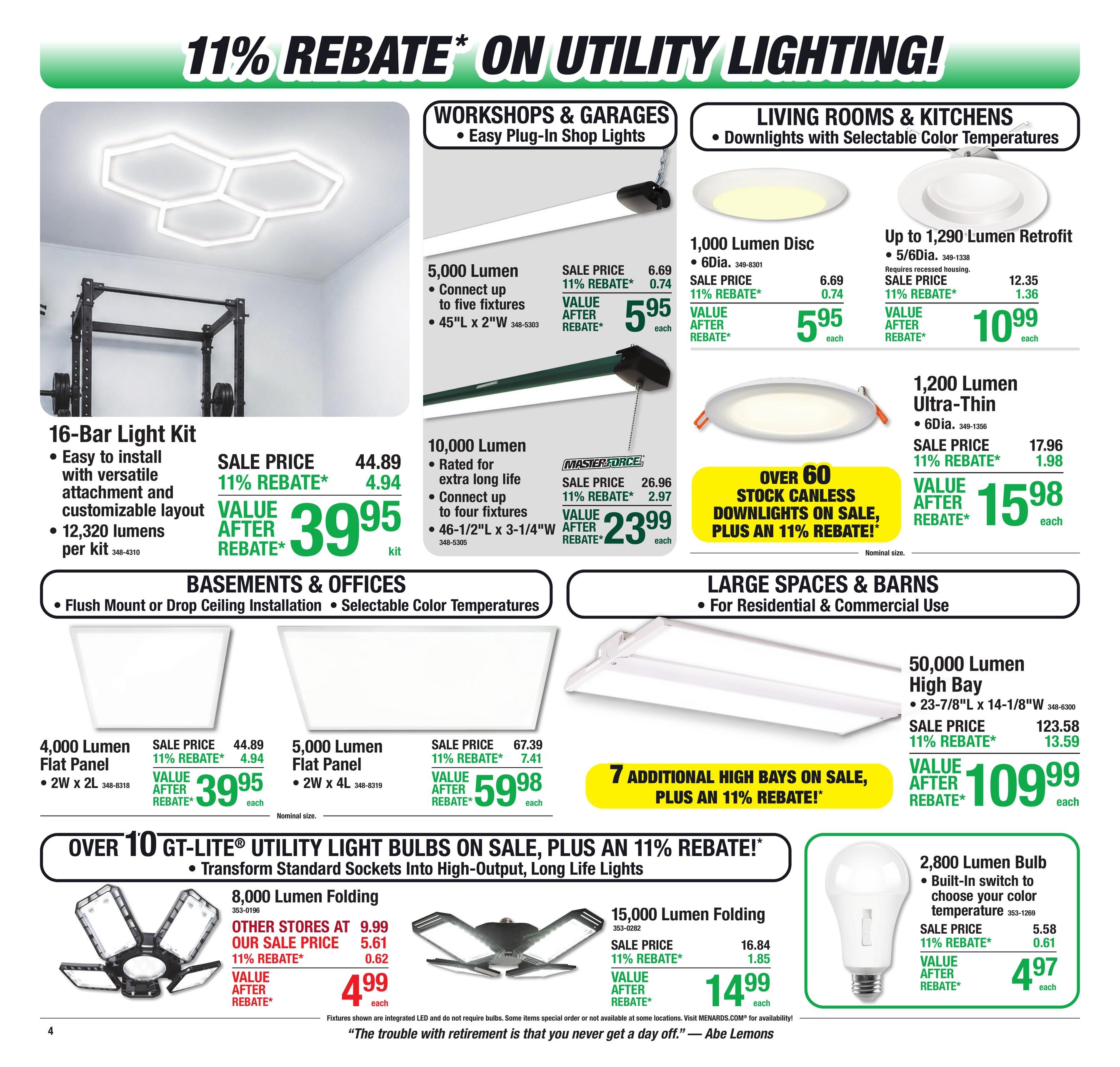 Menards 11% Rebate Sale Ad July 30 - August 10, 2026