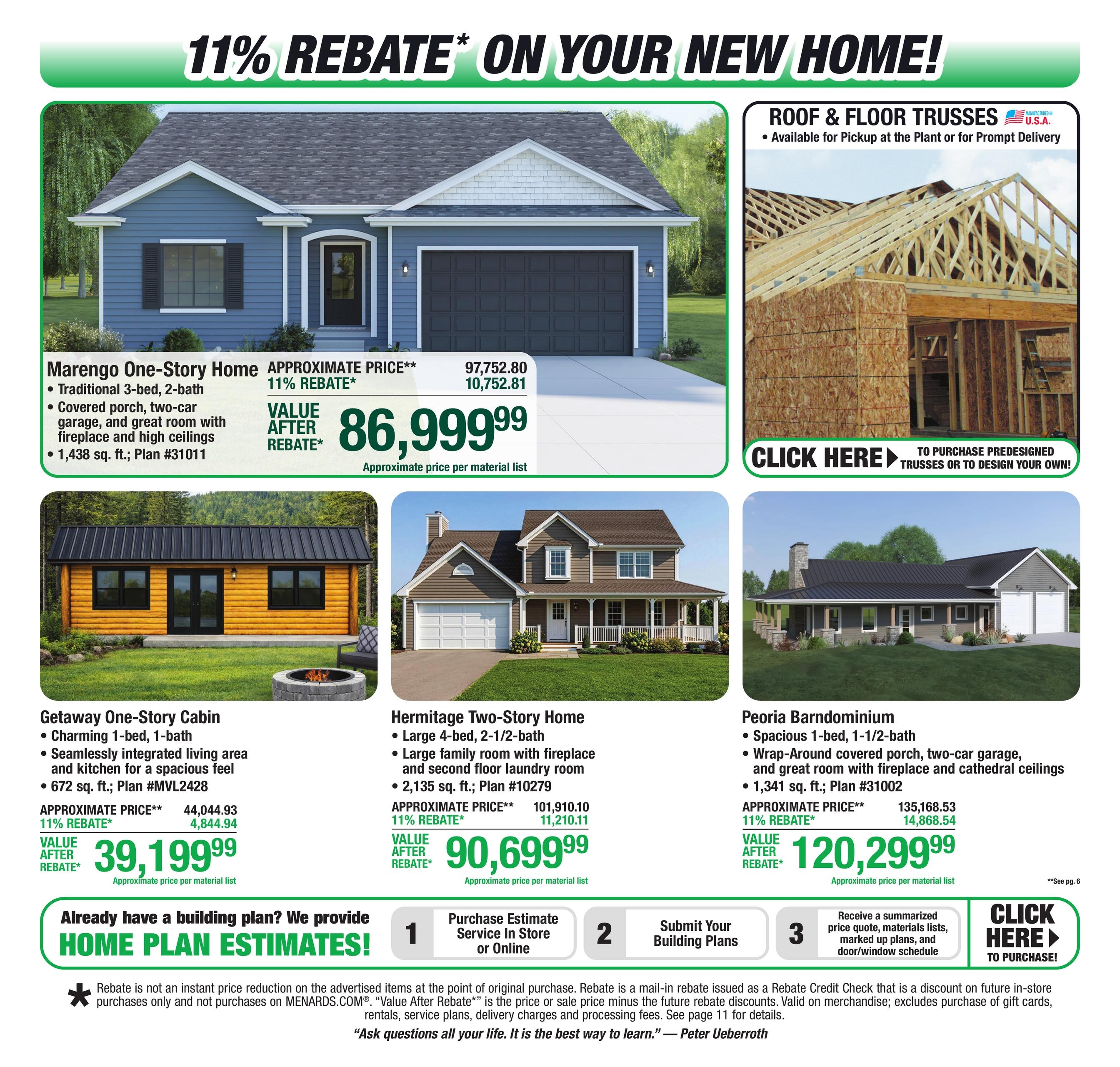 Menards 11% Rebate Sale Ad July 30 - August 10, 2026