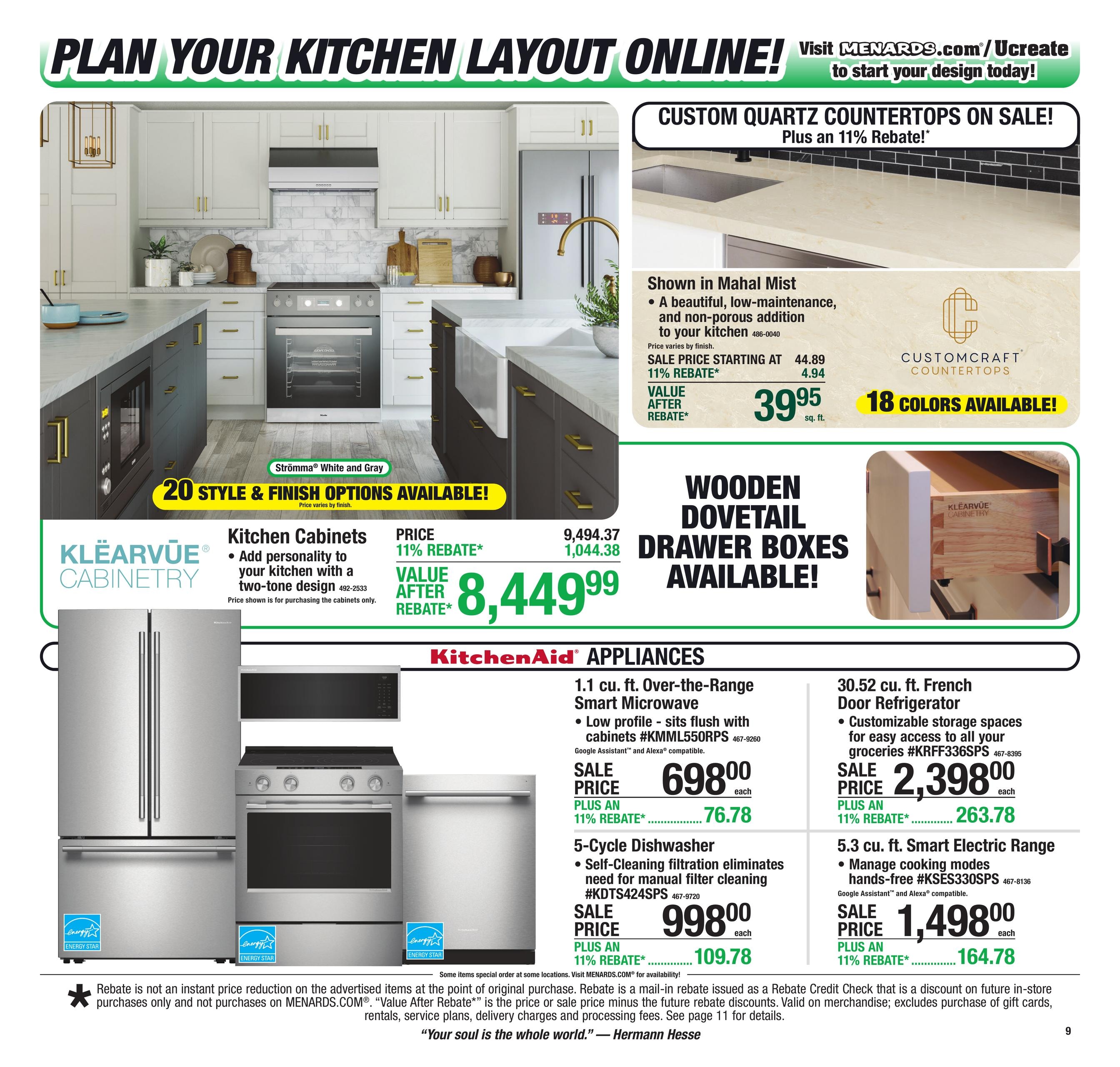 Menards 11% Rebate Sale Ad July 29 - August 10, 2026