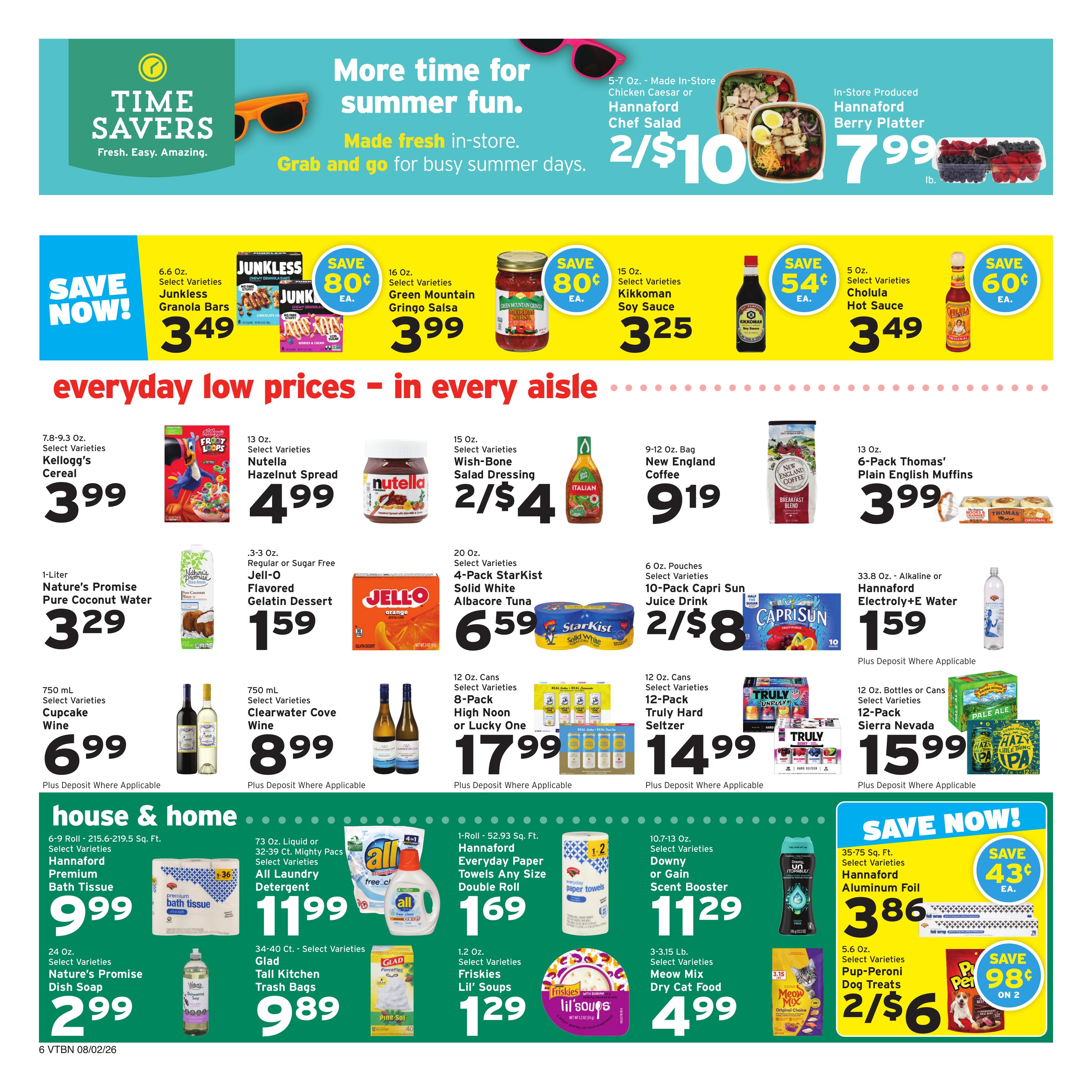 Hannaford Weekly Ad August 2 - 8, 2026