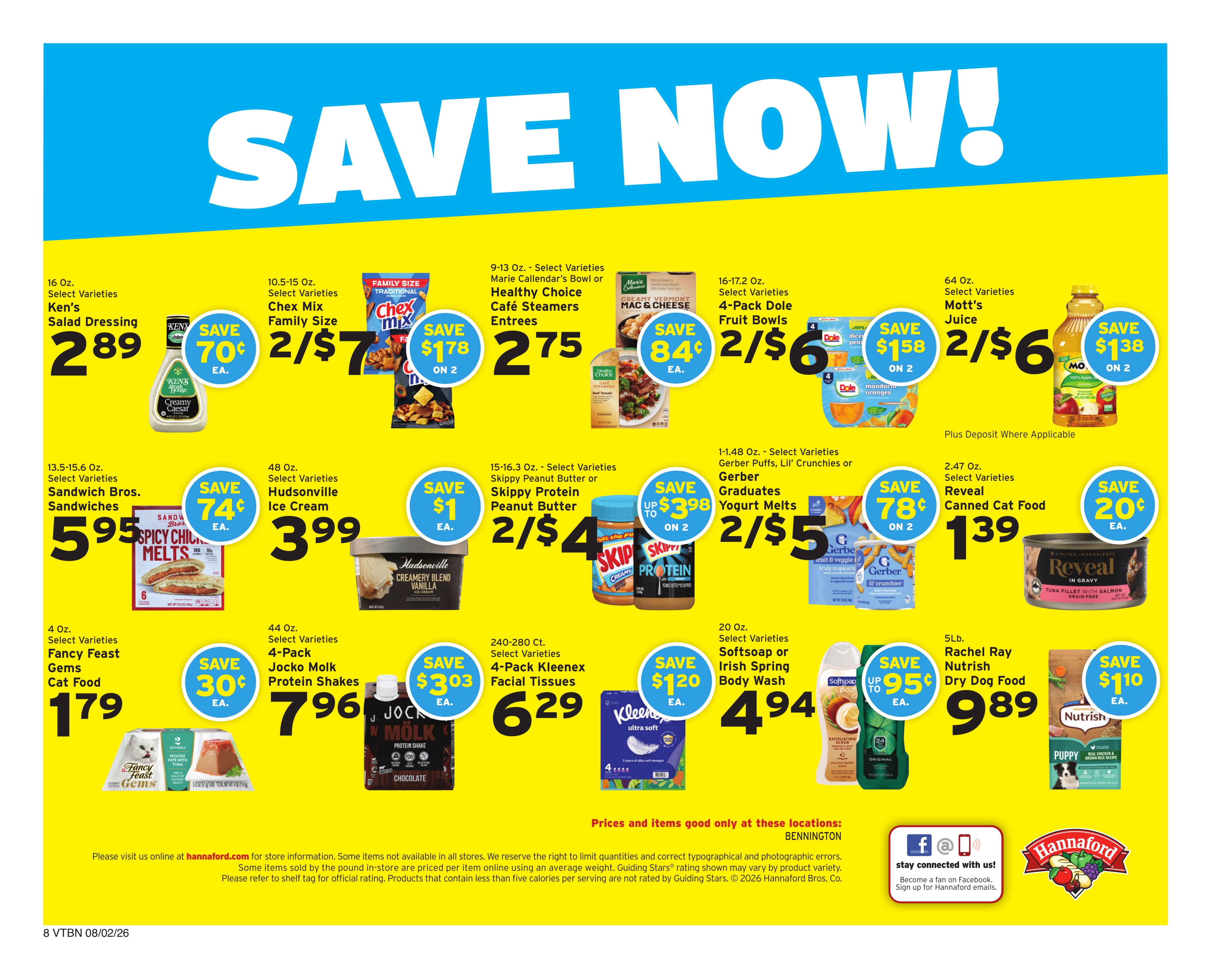 Hannaford Weekly Ad August 2 - 8, 2026