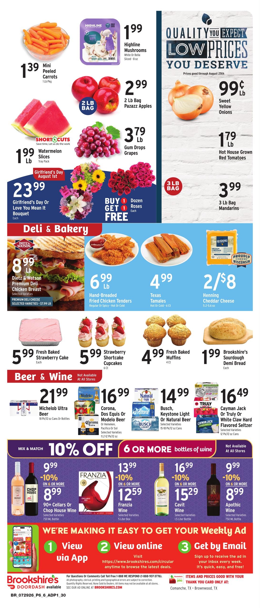 Brookshire's Weekly Ad July 29 - August 4, 2026