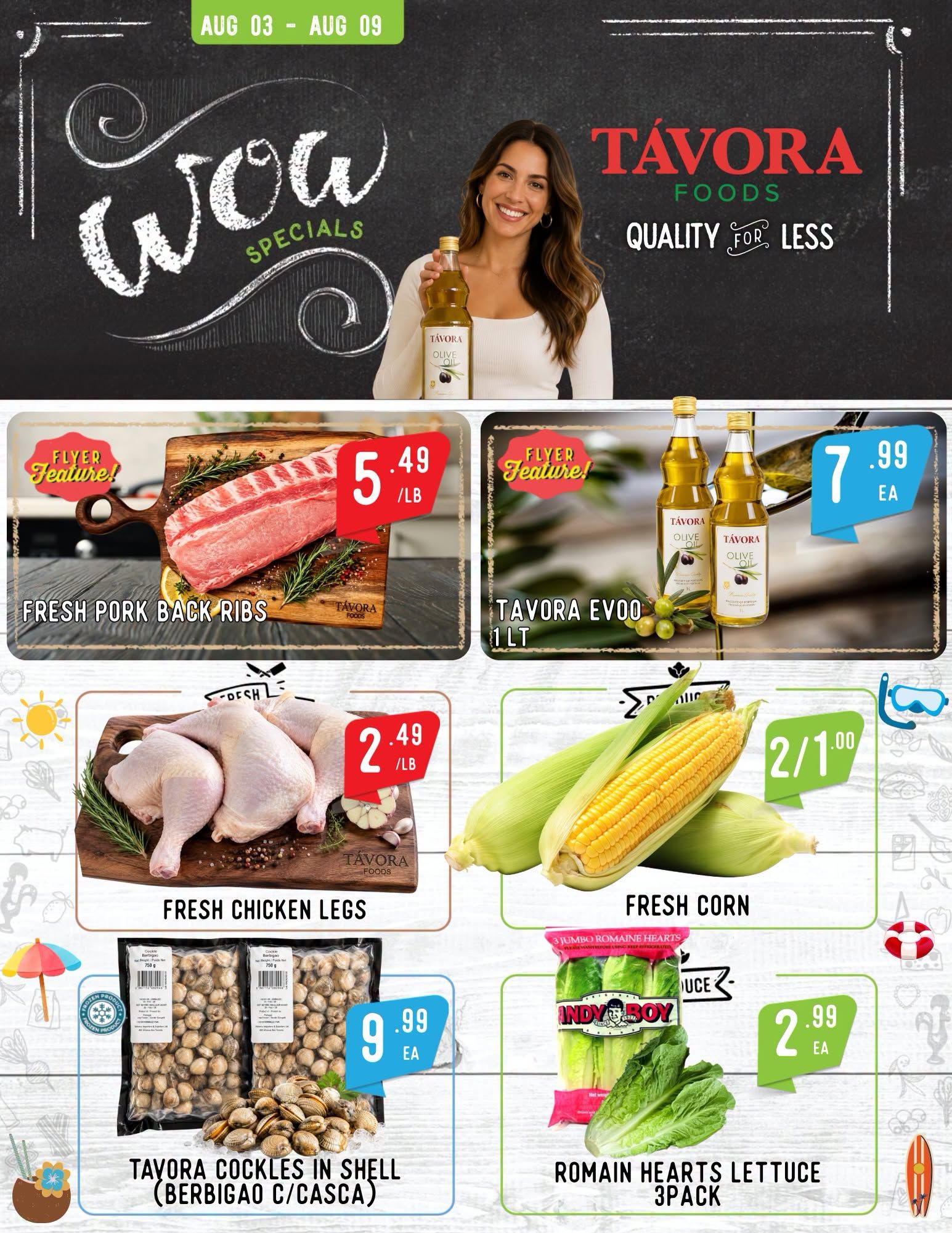 Tavora Foods Flyer August 3 to 9