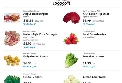 Lococo's Flyer August 3 to 6