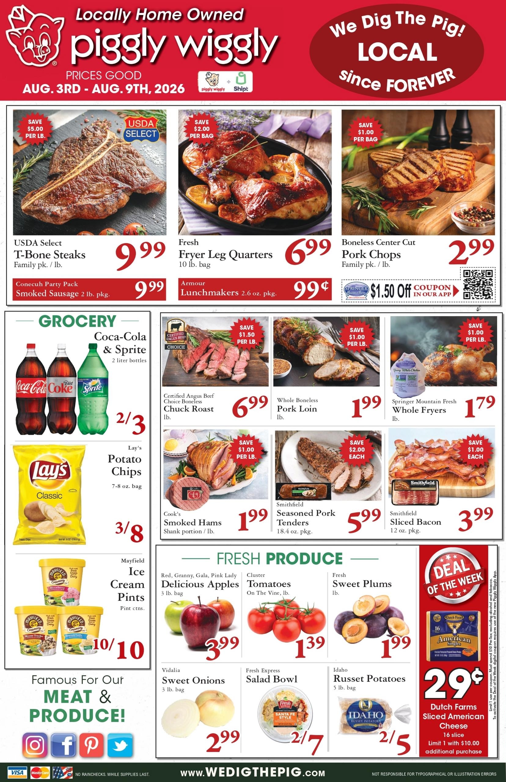 Piggly Wiggly (Mobile–Seminole Area, AL–FL) Weekly Ad August 3 - 9, 2026