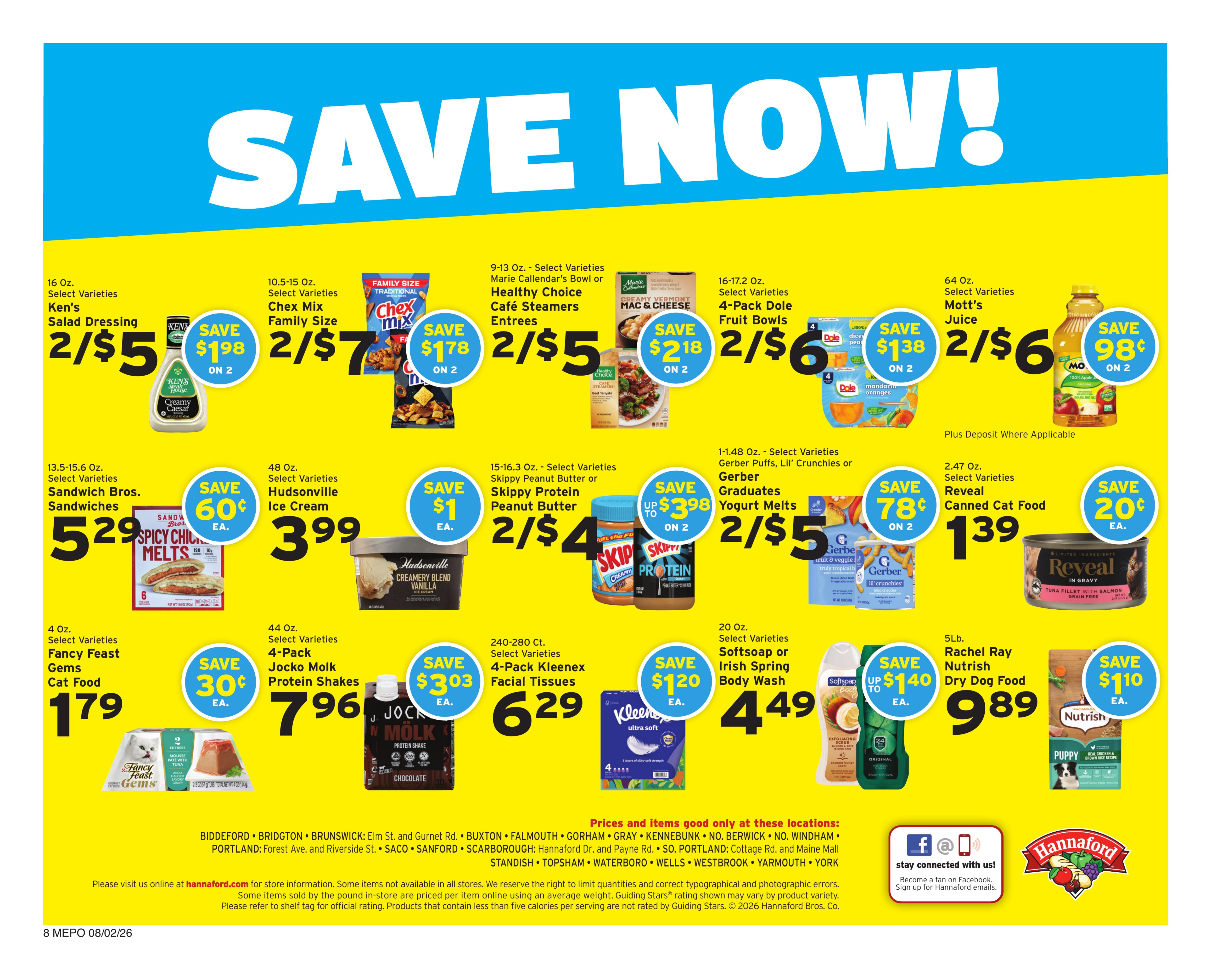 Hannaford Weekly Ad August 2 - 8, 2026