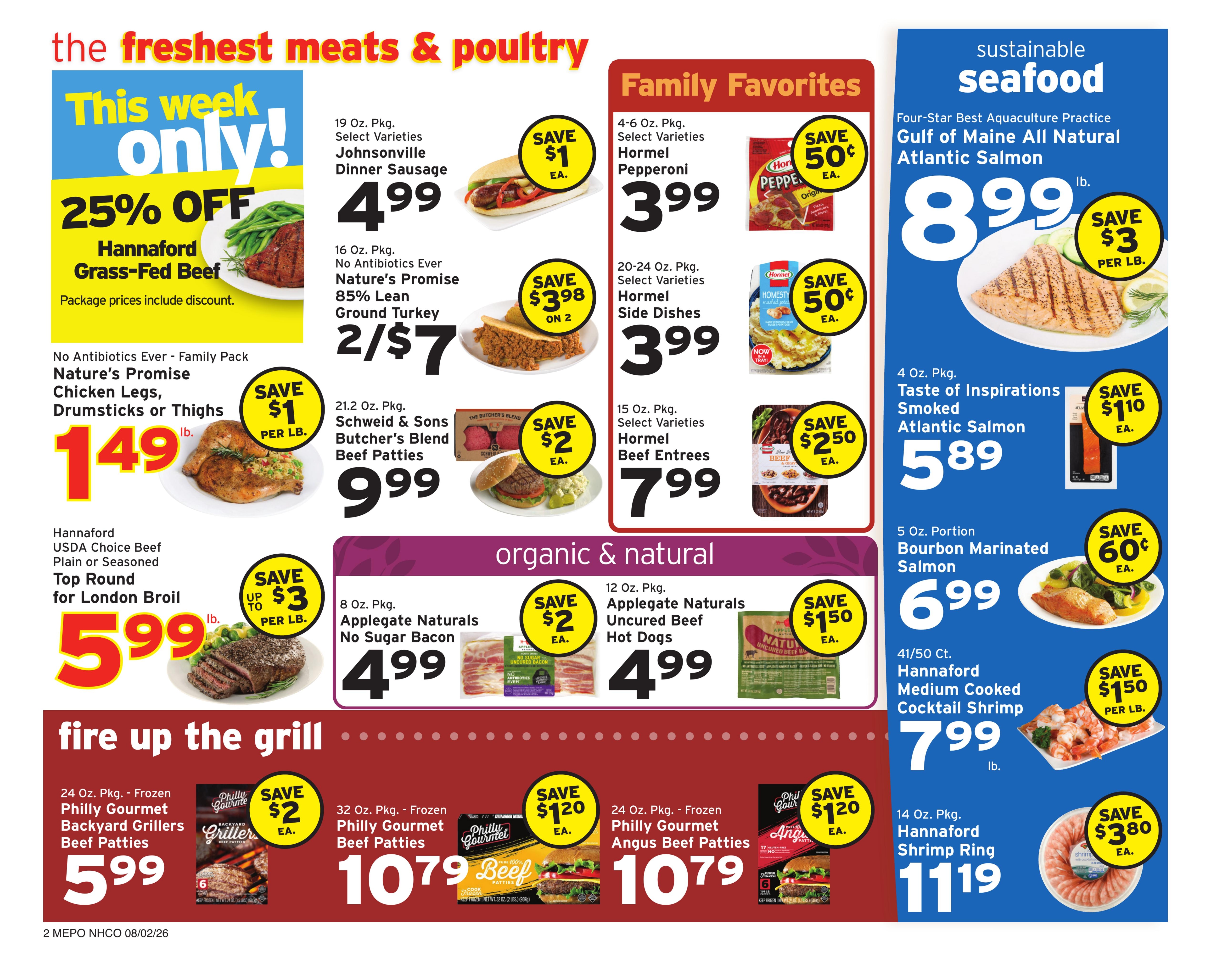 Hannaford Weekly Ad August 2 - 8, 2026