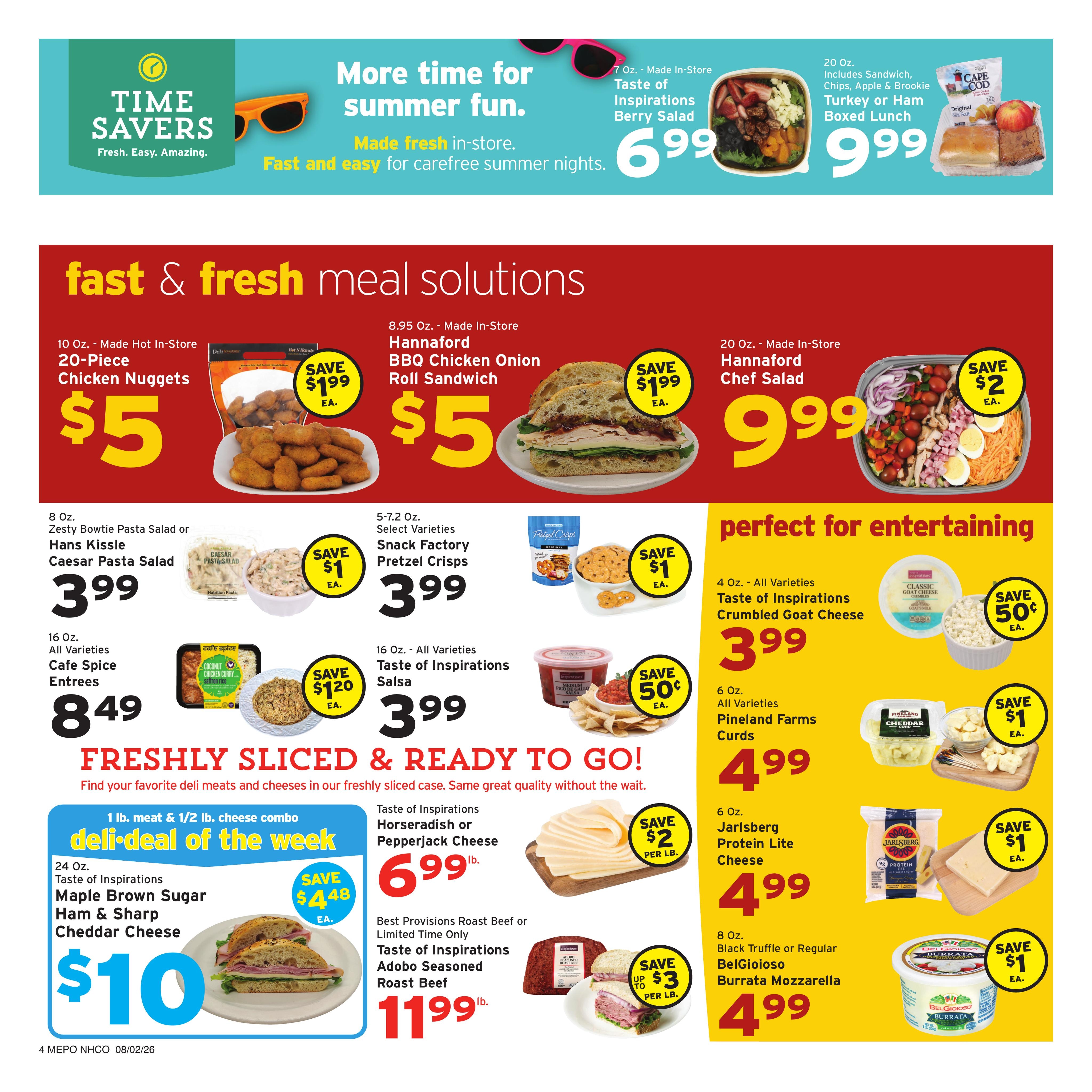Hannaford (Portland Area, ME) Weekly Ad August 2 - 8, 2026