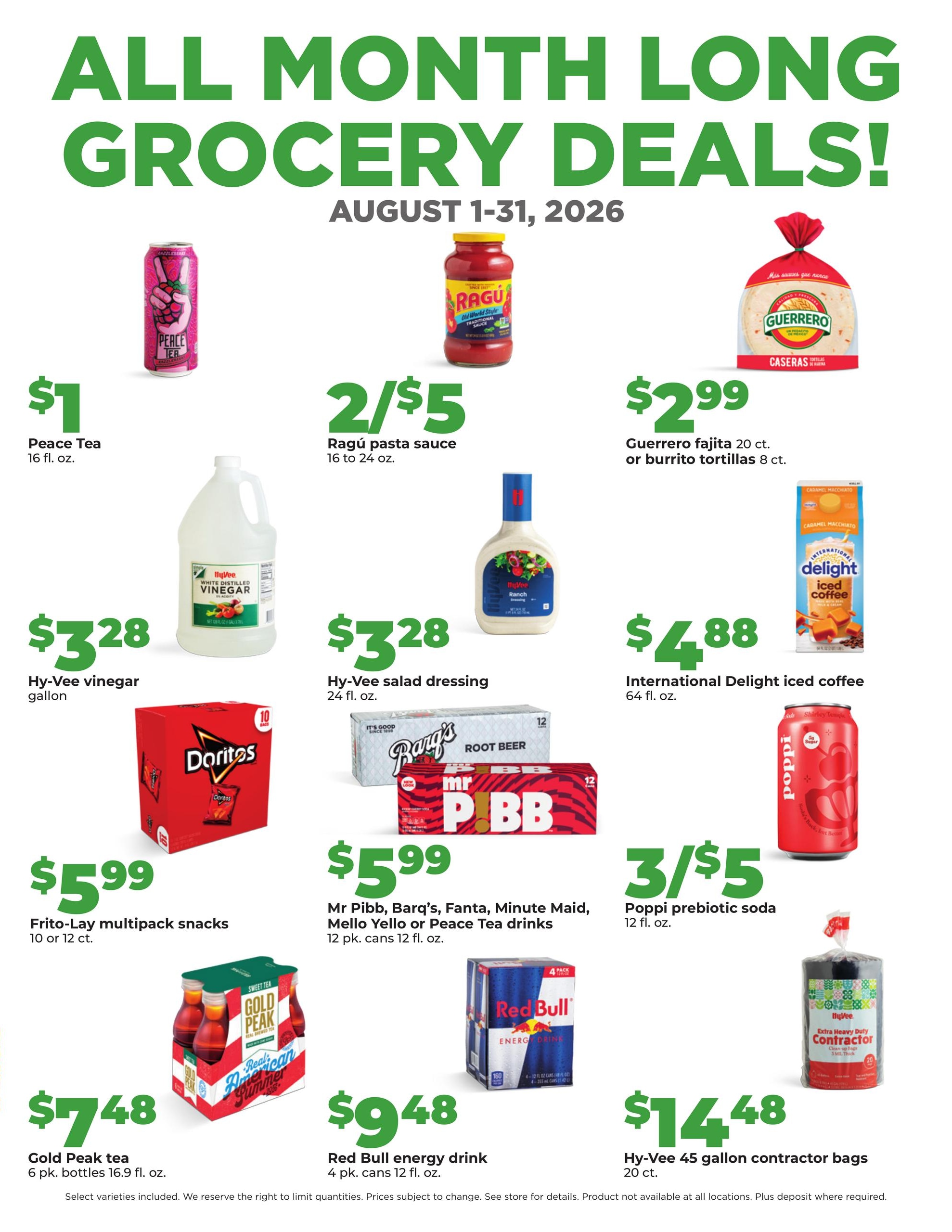 Hy-Vee (IA, IL) Weekly Ad August 1 - 31, 2026