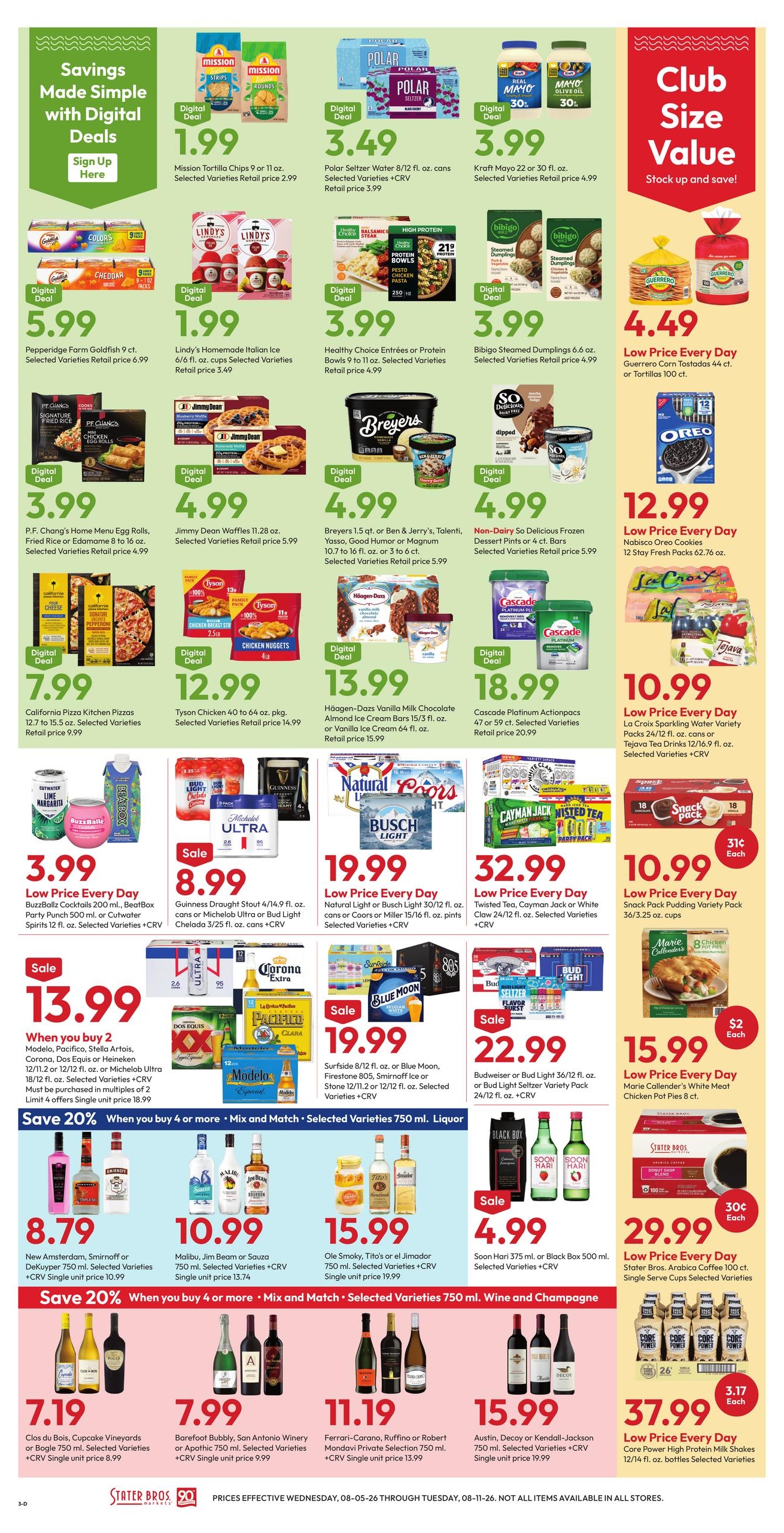 Stater Bros. Markets (CA) Weekly Ad August 5 - 11, 2026