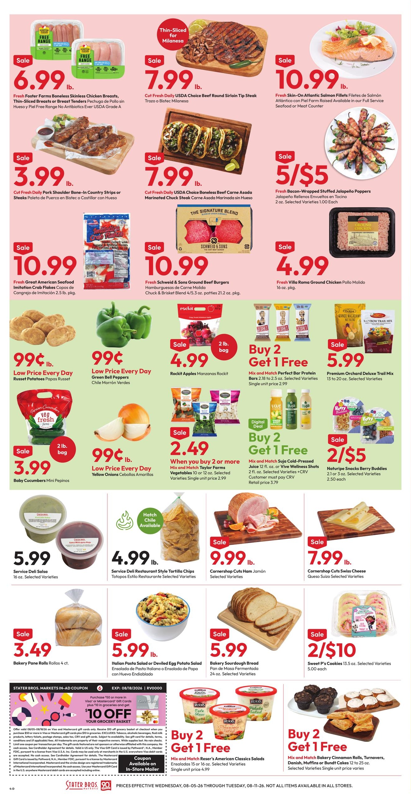 Stater Bros. Markets (CA) Weekly Ad August 5 - 11, 2026
