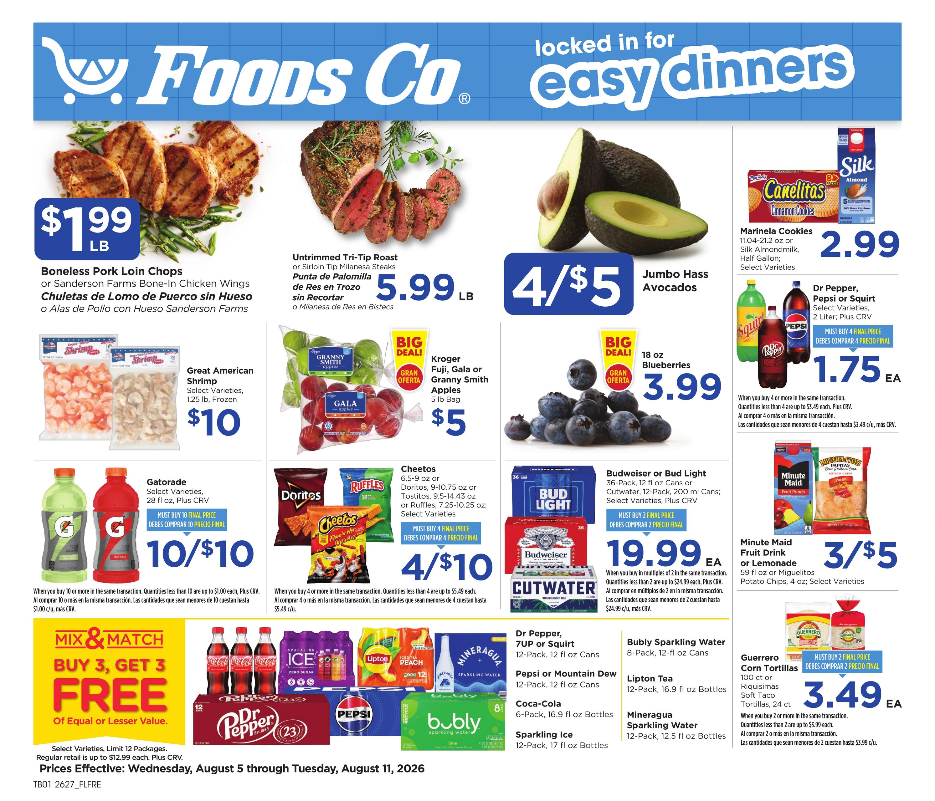 Foods Co (Fresno–Clovis Area, CA) Weekly Ad August 5 - 11, 2026