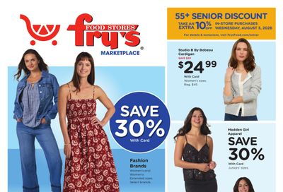 Fry's Food Stores Home & Apparel Weekly Ad August 5 - 18, 2026