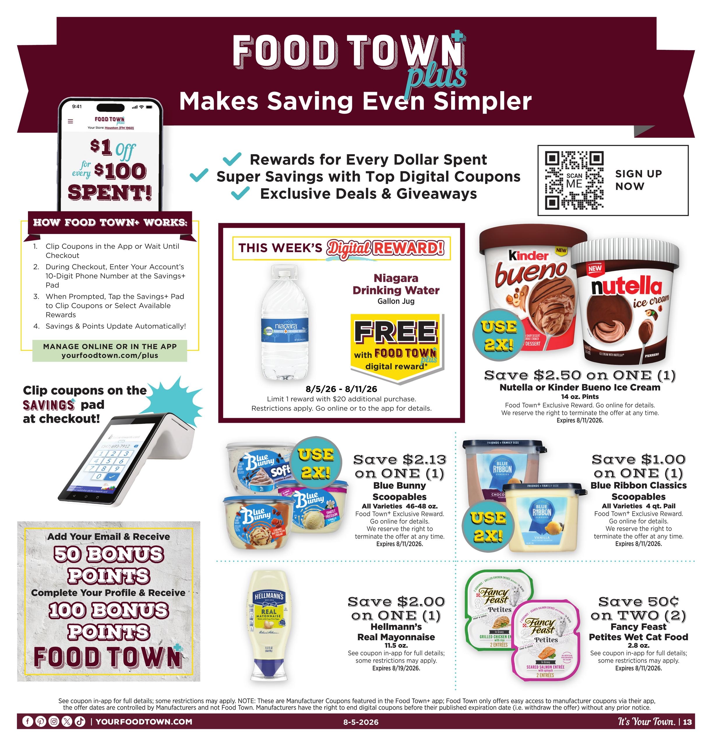 Food Town Texas foodtowntexas Weekly Ad August 5 - 11, 2026