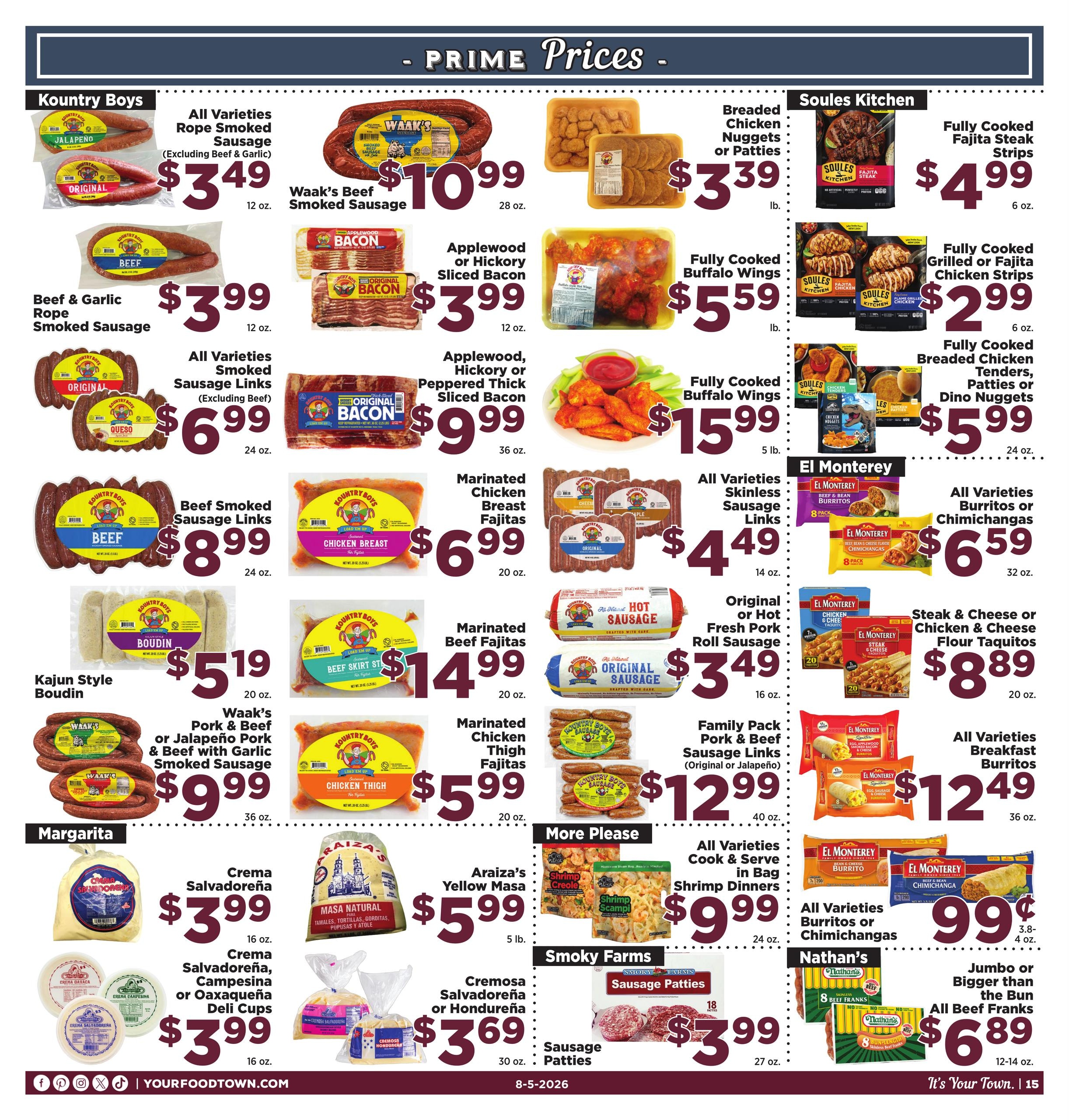 Food Town Texas foodtowntexas Weekly Ad August 5 - 11, 2026