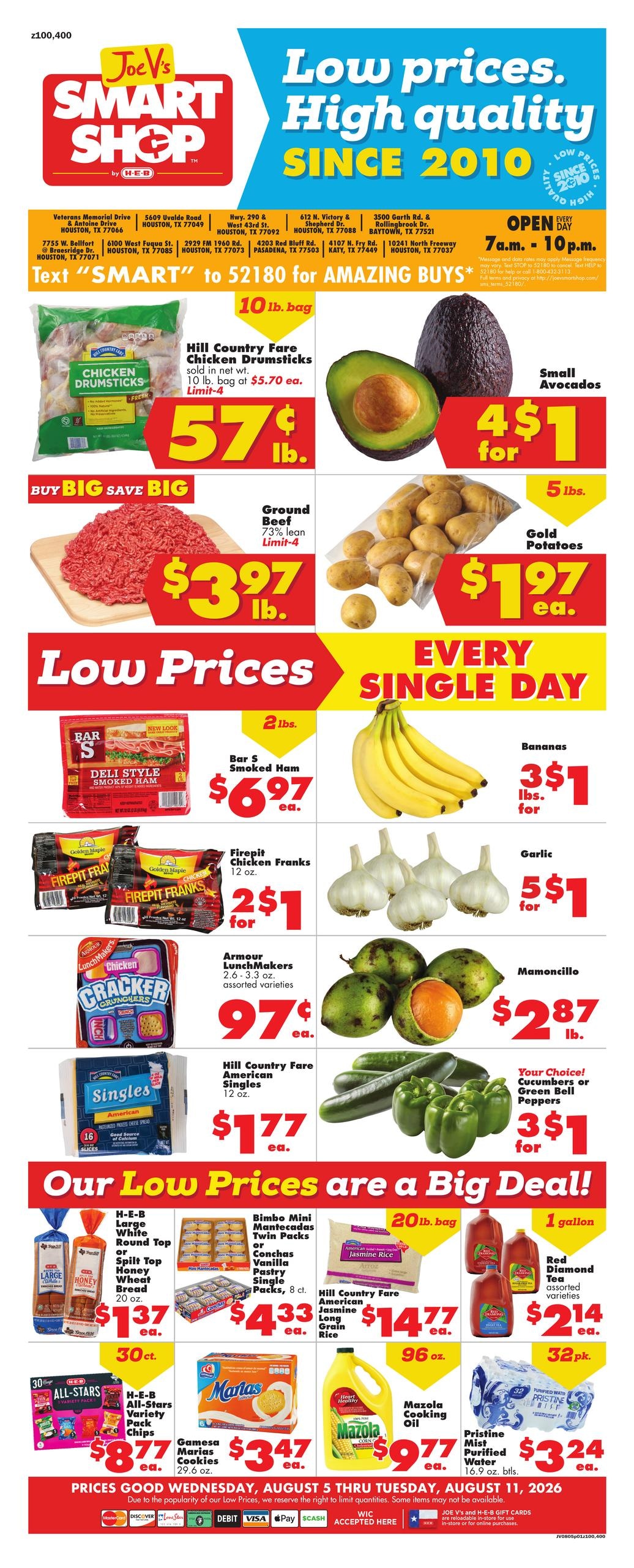Joe V's Smart Shop (Pearland–Friendswood Area, TX) Weekly Ad August 5 - 11, 2026