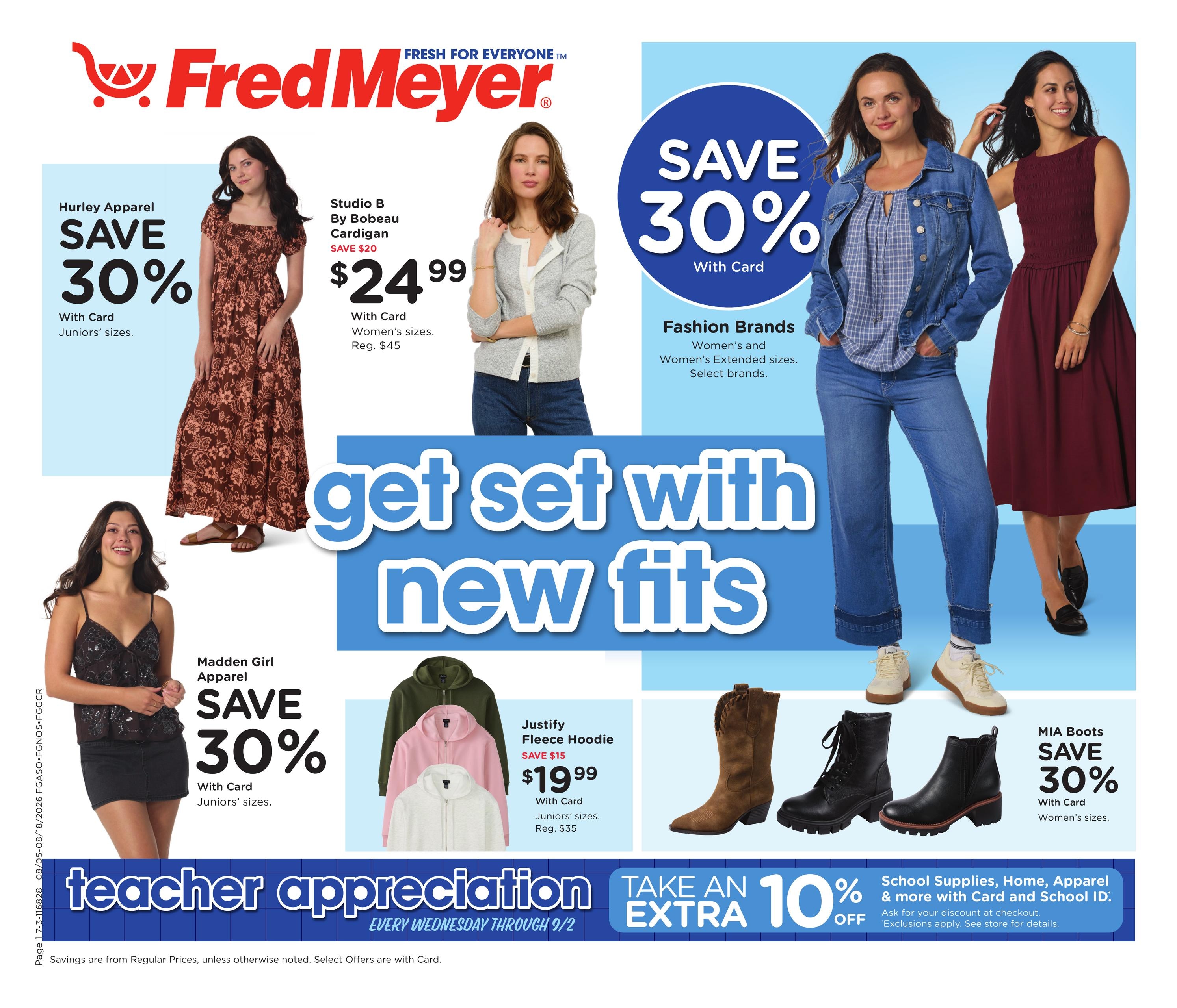 Fred Meyer Home & Apparel Weekly Ad August 5 - 18, 2026