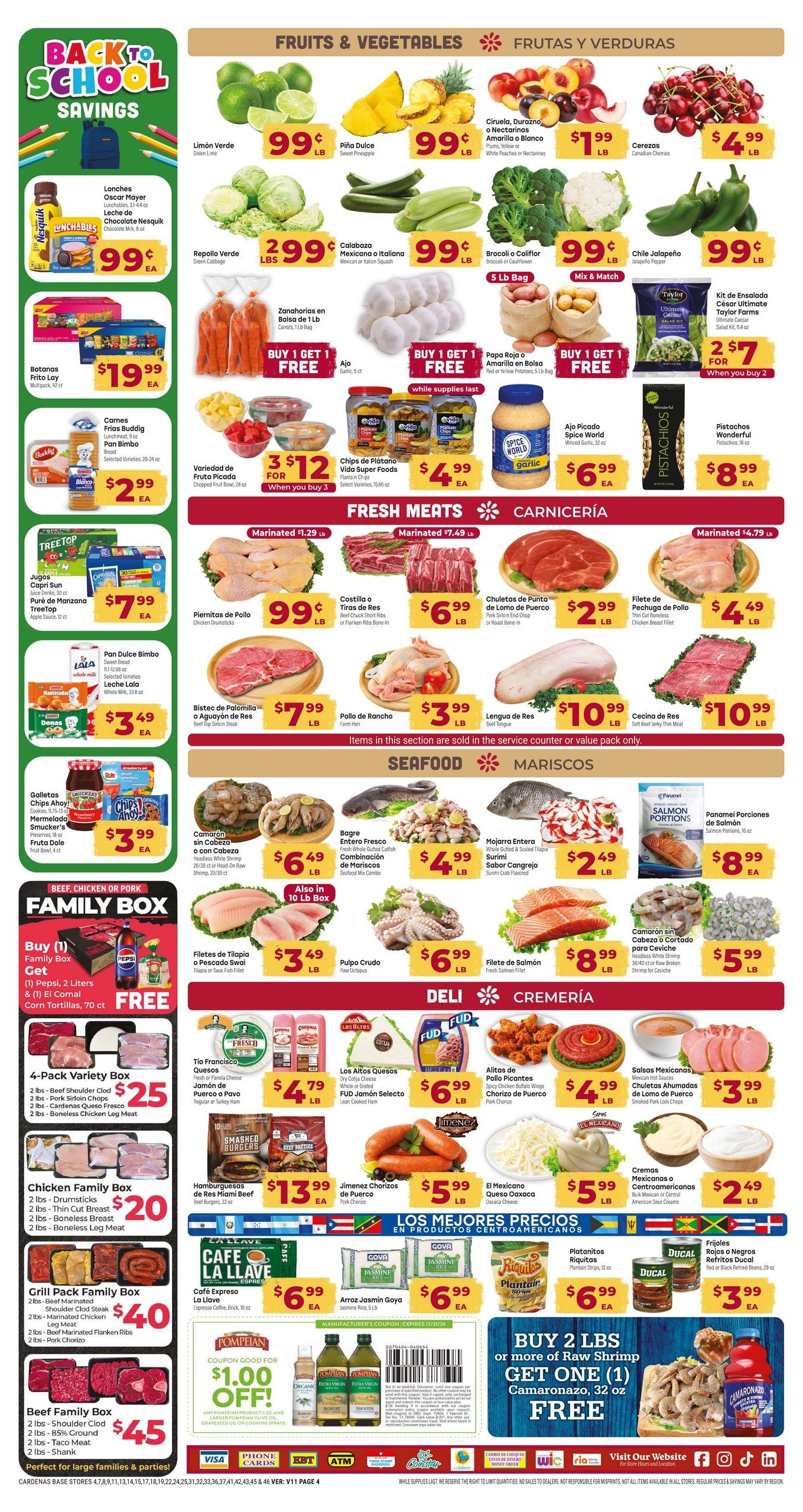 Cardenas Markets (Adelanto Area, CA) Weekly Ad August 5 - 11, 2026