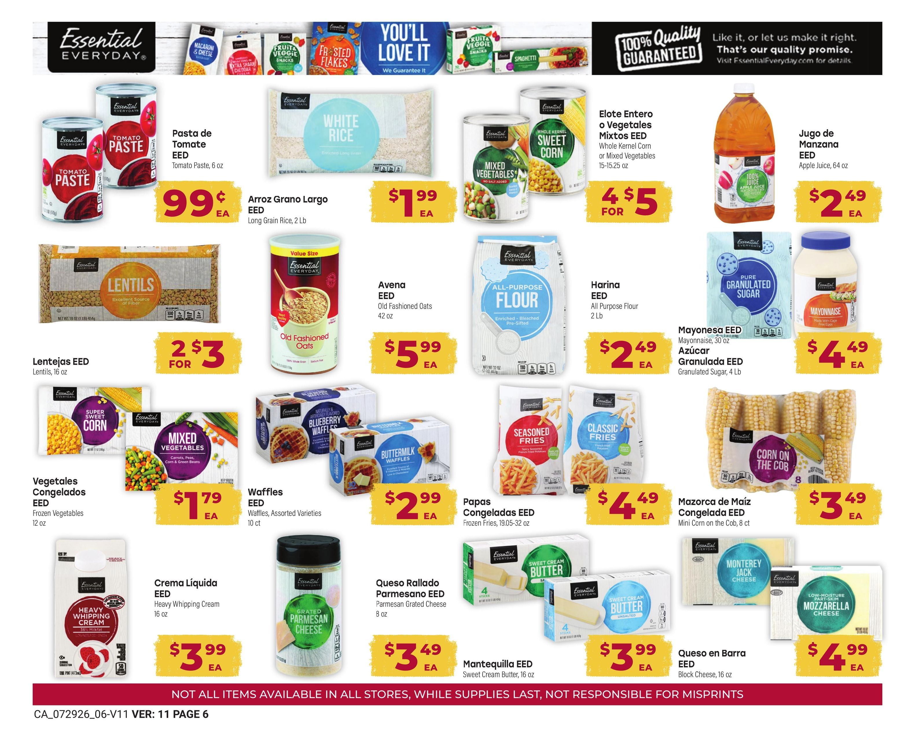 Cardenas Markets (CA) Weekly Ad July 29 - September 1, 2026
