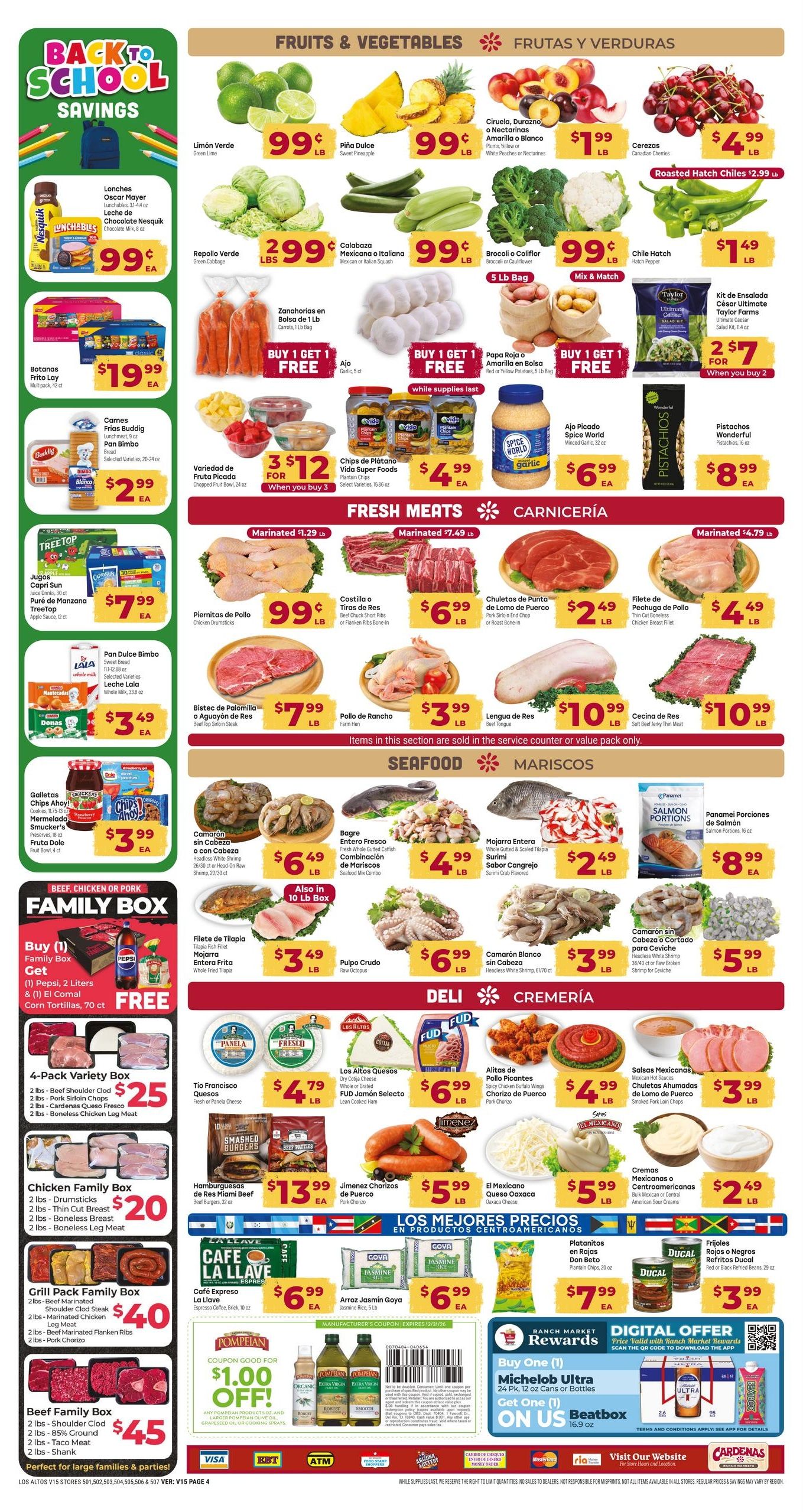 Cardenas Markets (Apache Junction–Phoenix Area, AZ) Weekly Ad August 5 - 11, 2026