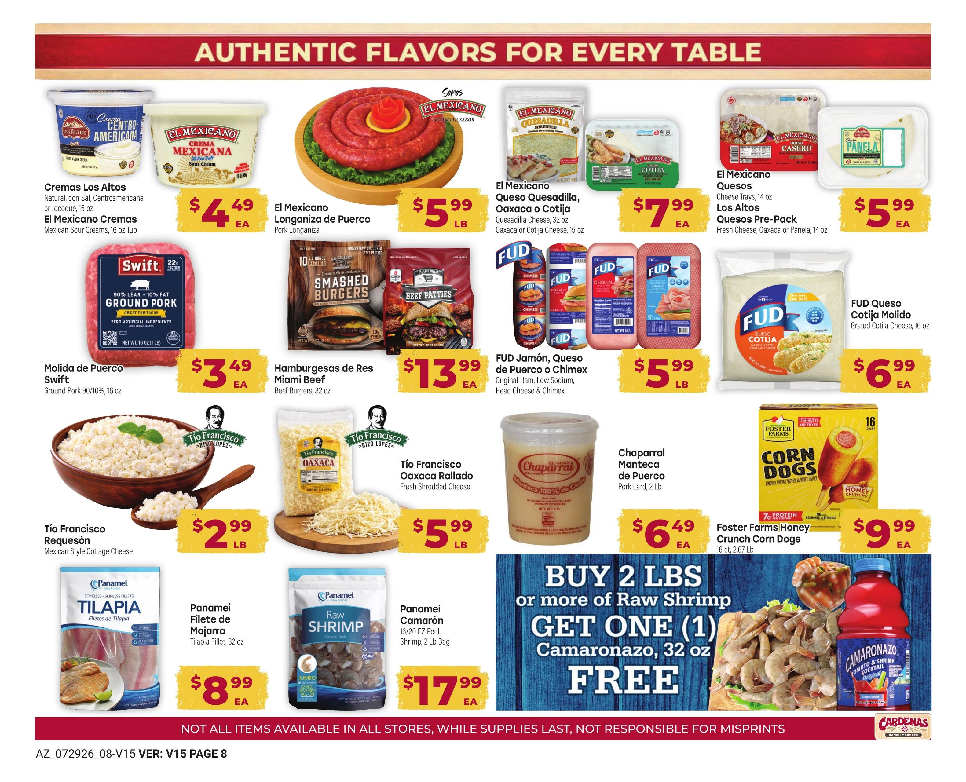 Cardenas Markets (Apache Junction–Phoenix Area, AZ) Weekly Ad July 29 - September 1, 2026