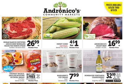 Andronico's Community Markets Weekly Ad August 5 - 11, 2026