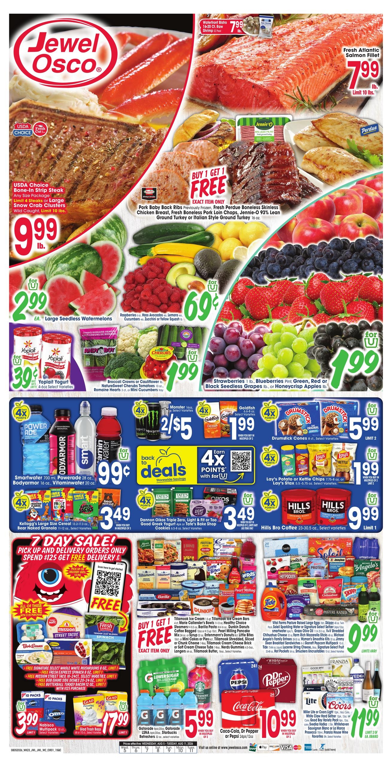 Jewel-Osco (Moline–Colona Area, IA–IL) Weekly Ad August 5 - 11, 2026