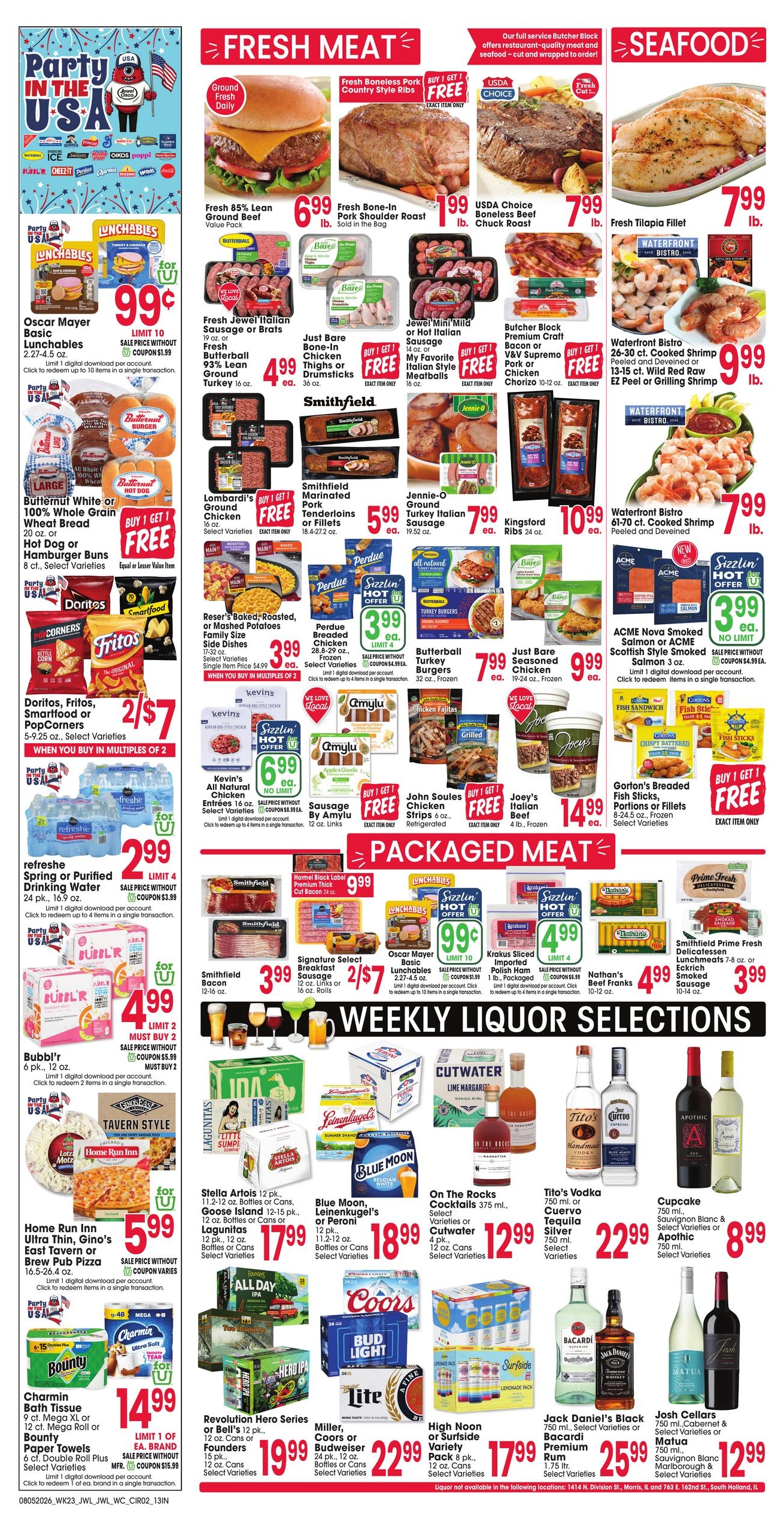 Jewel-Osco (Hammond–Highland Area, IL–IN) Weekly Ad August 5 - 11, 2026