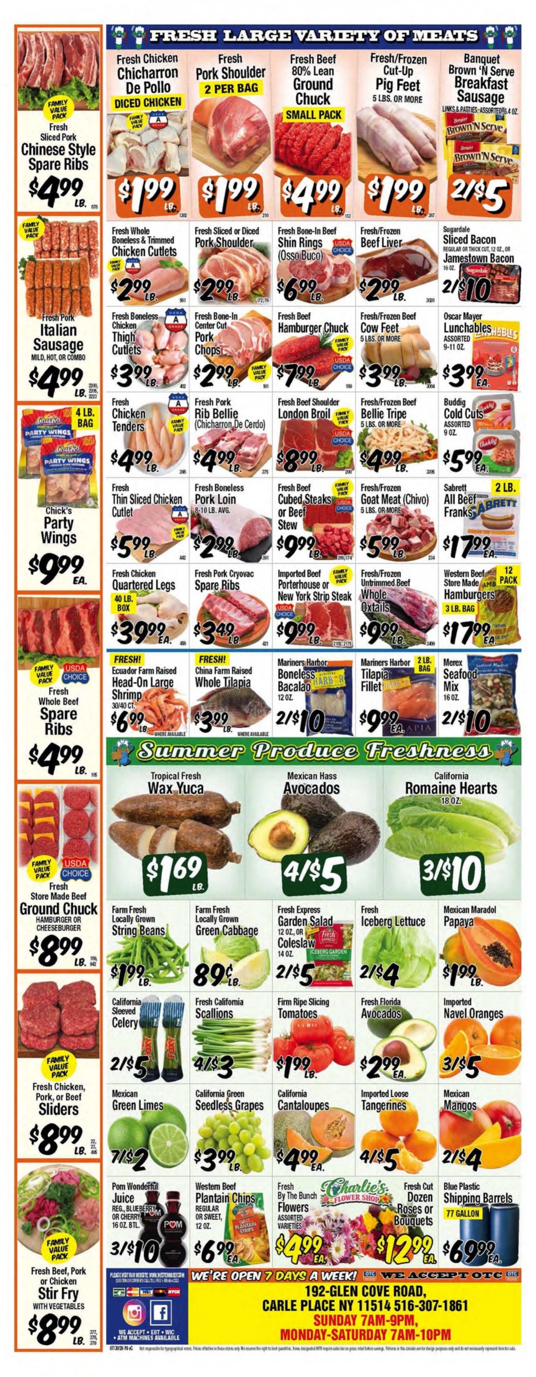 Western Beef (192 Voice, Road Carle Place, NY) Weekly Ad July 29 - August 5, 2026