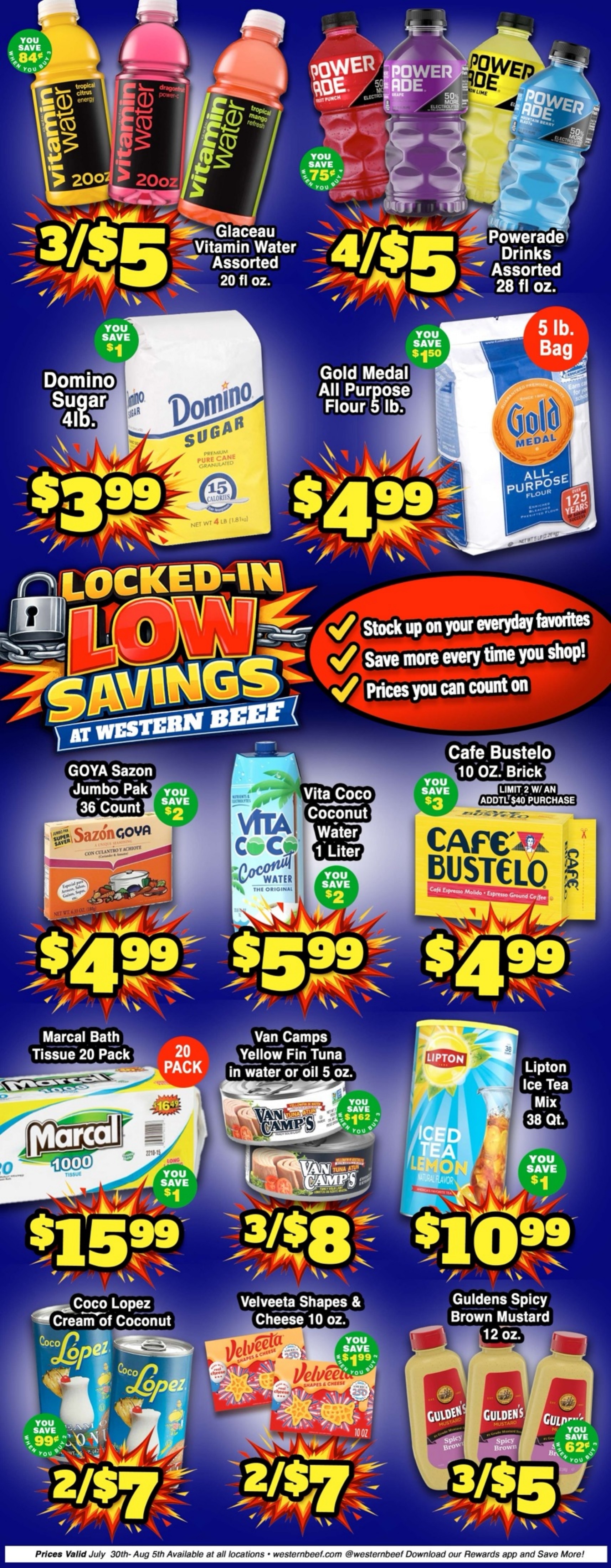Western Beef (192 Voice, Road Carle Place, NY) Weekly Ad July 29 - August 5, 2026