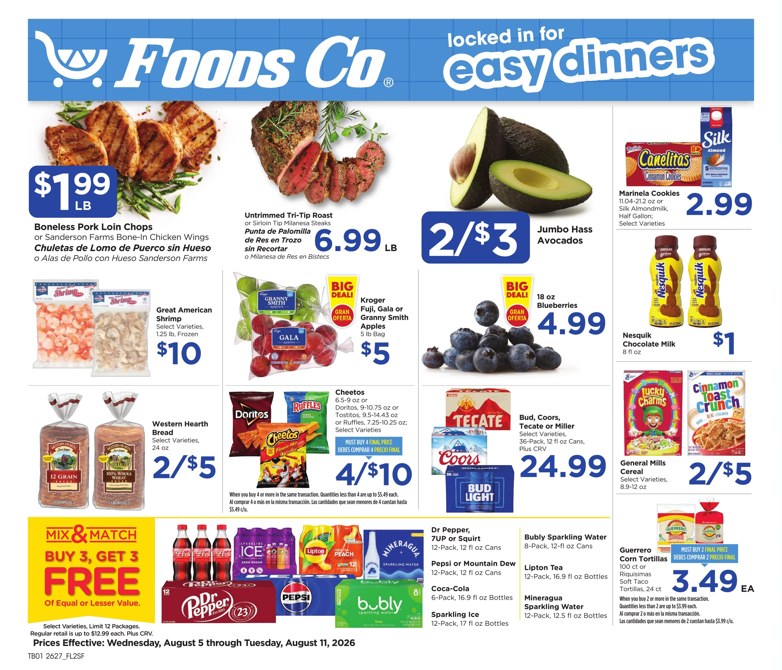 Foods Co (Oakland–Emeryville Area, CA) Weekly Ad August 5 - 11, 2026