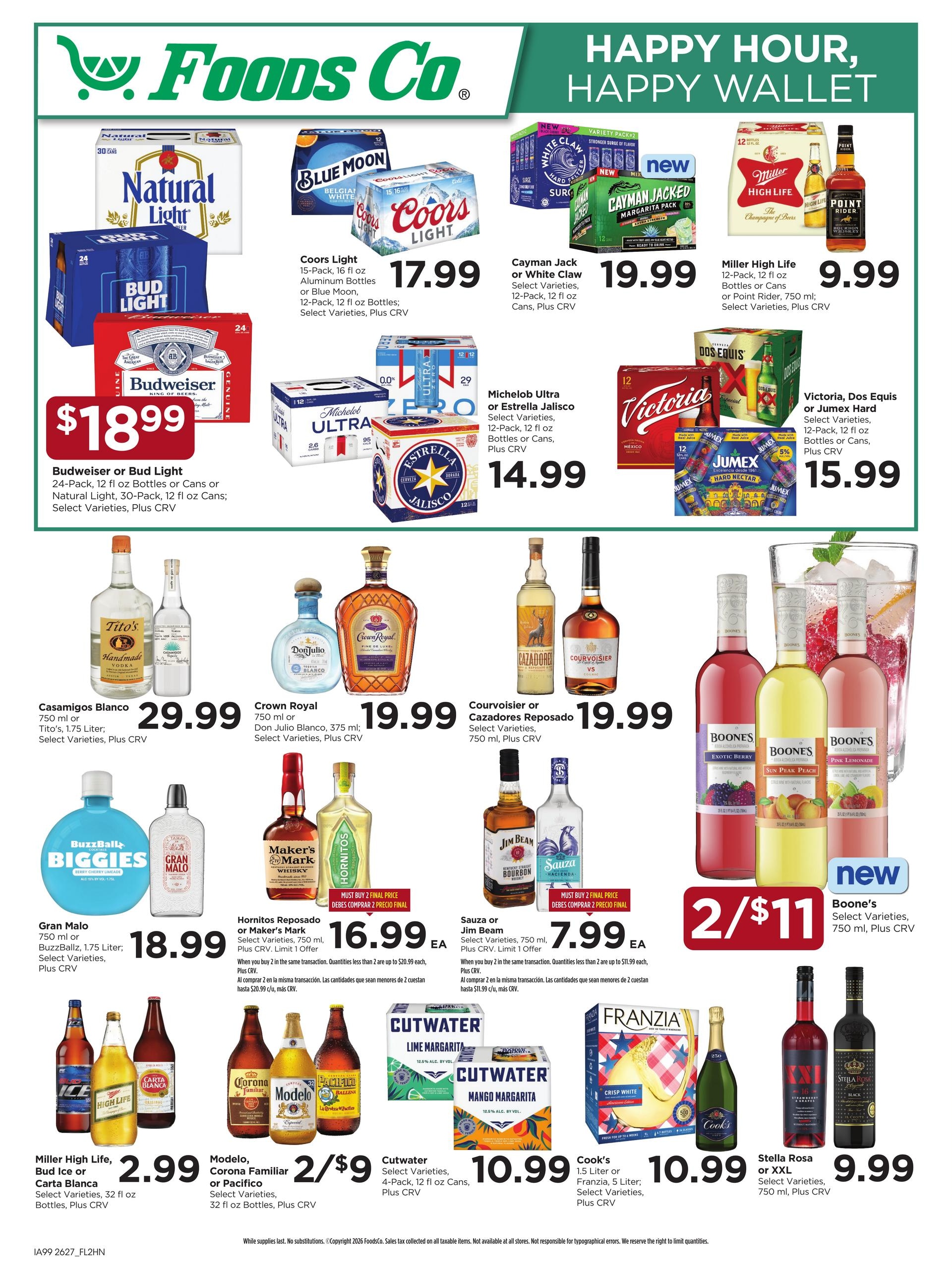 Foods Co (Oakland–Emeryville Area, CA) Weekly Ad August 5 - 11, 2026