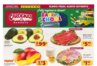 Cardenas Markets (Salinas Area, CA) Weekly Ad August 5 - 11, 2026
