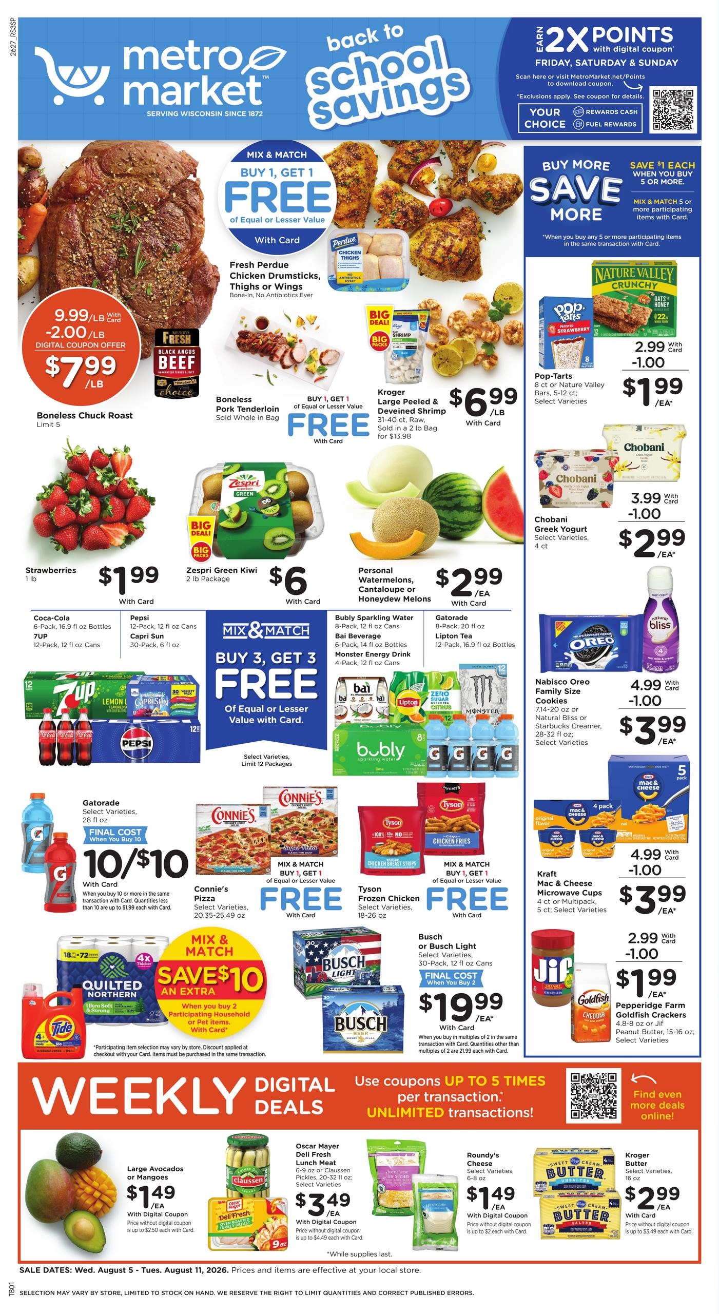 Metro Market Weekly Ad August 5 - 11, 2026