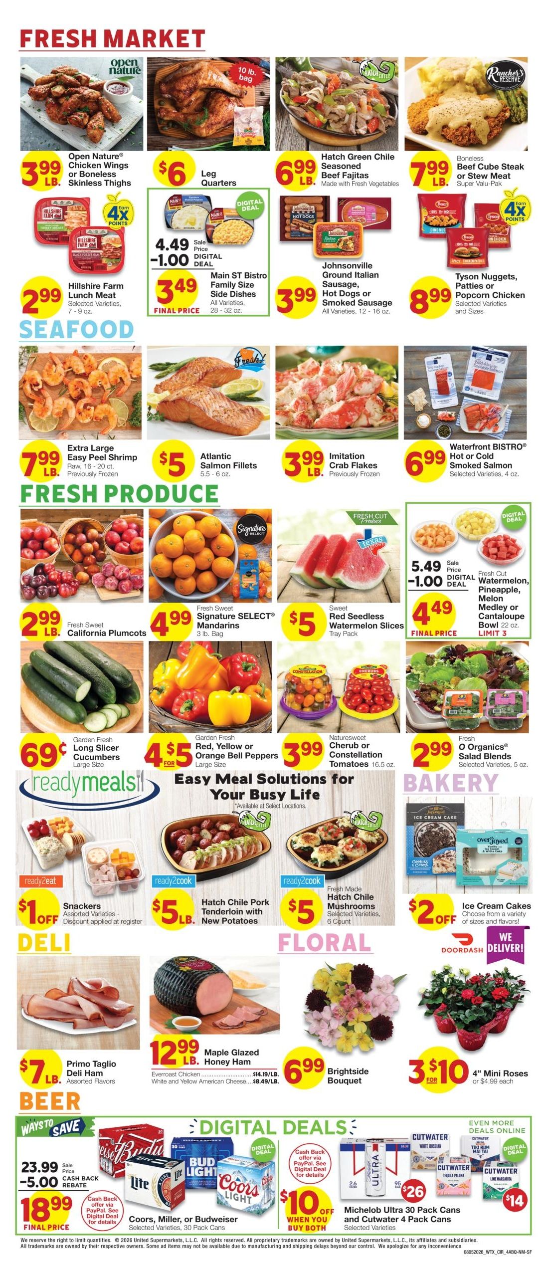 Albertsons Market (NM) Weekly Ad August 5 - 11, 2026