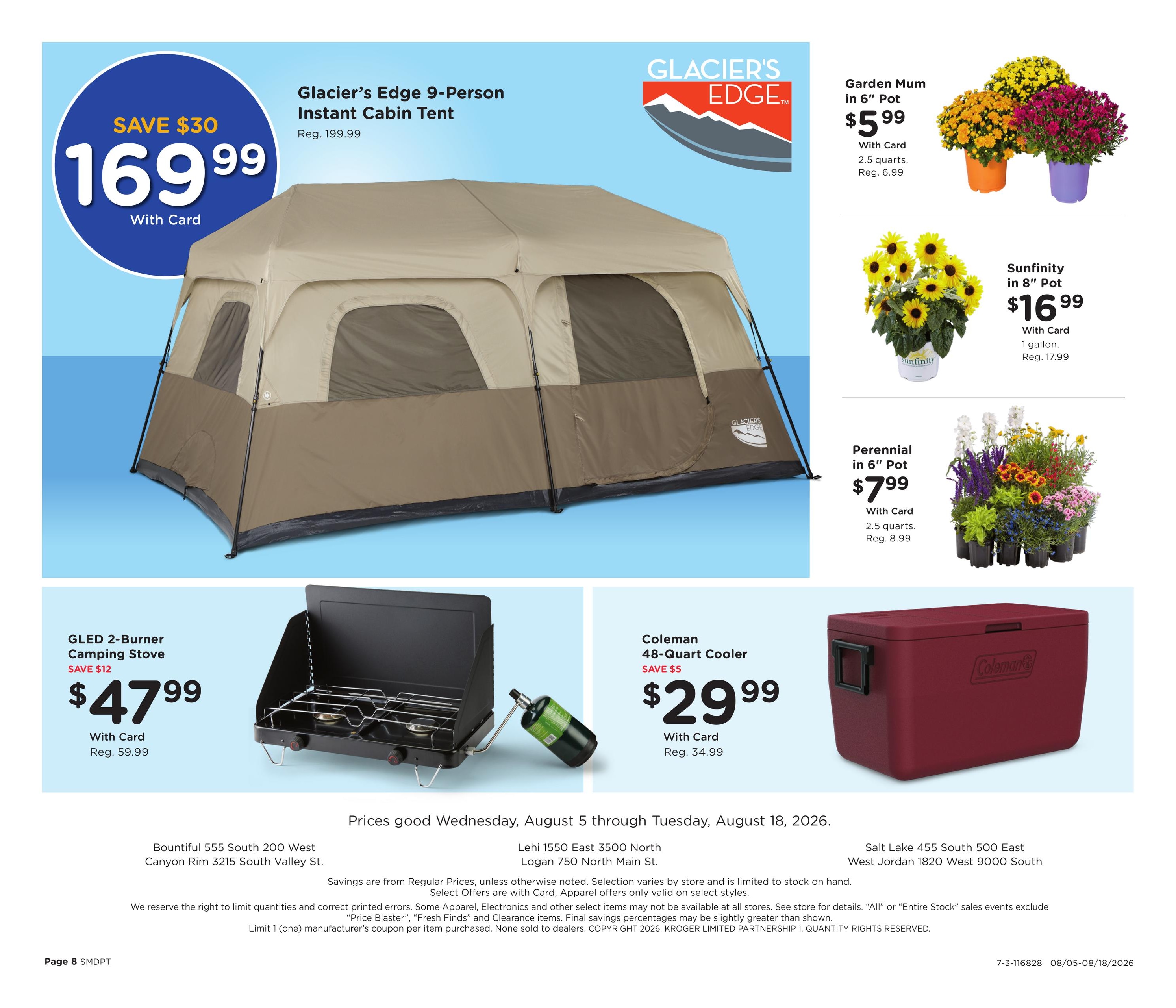 Smith's (Bountiful Area, UT) Home & Apparel Weekly Ad August 5 - 18, 2026