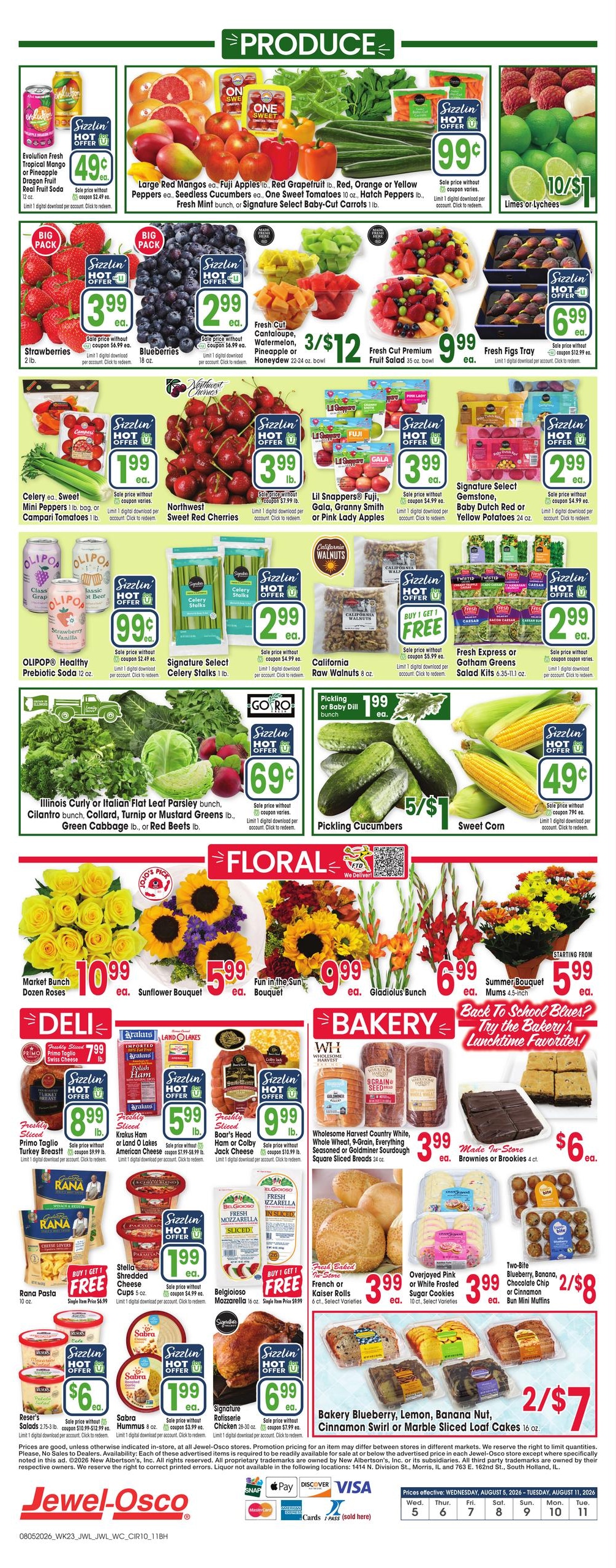 Jewel-Osco Weekly Ad August 5 - 11, 2026