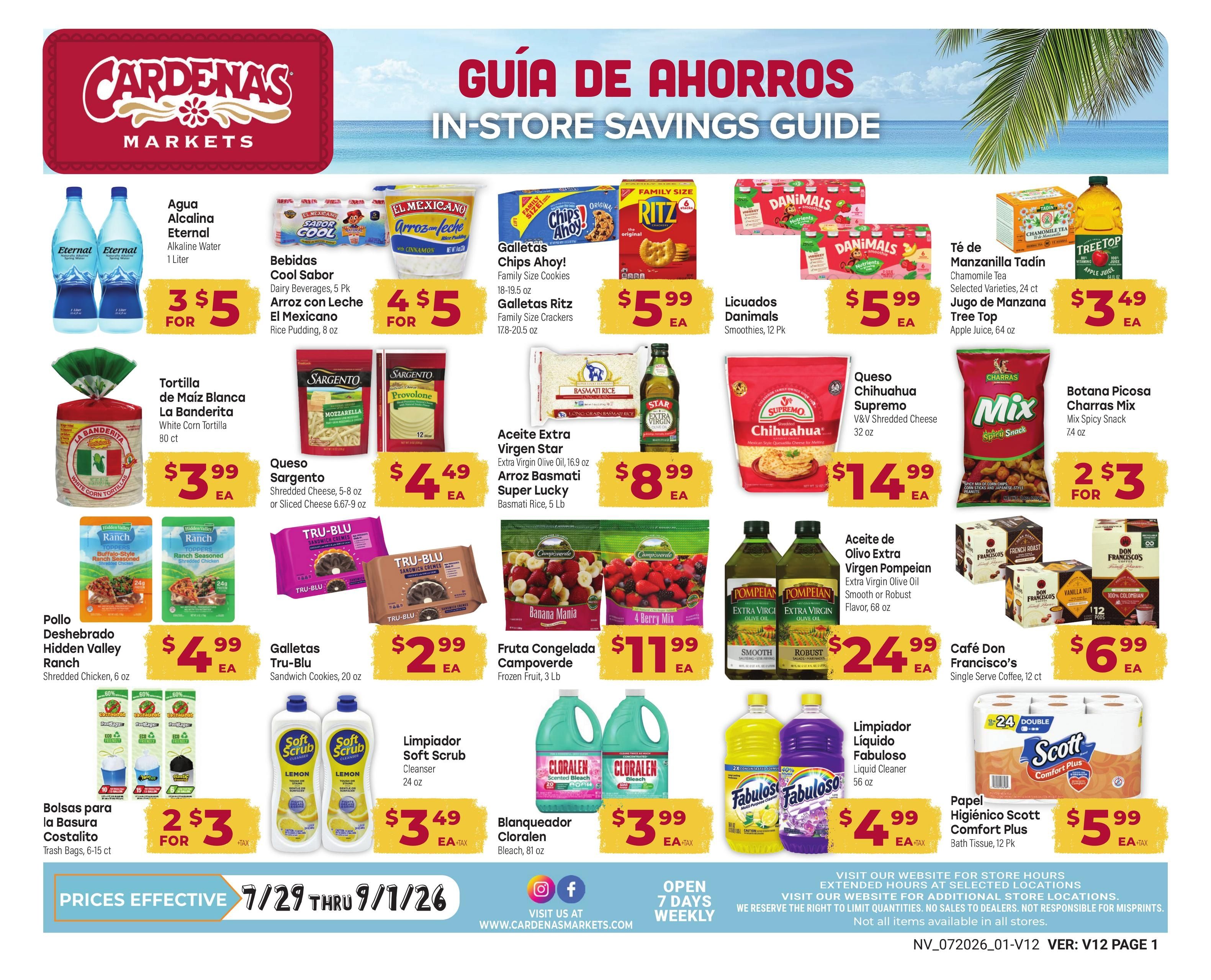 Cardenas Markets (Las Vegas–Henderson Area, NV) Weekly Ad July 29 - September 1, 2026