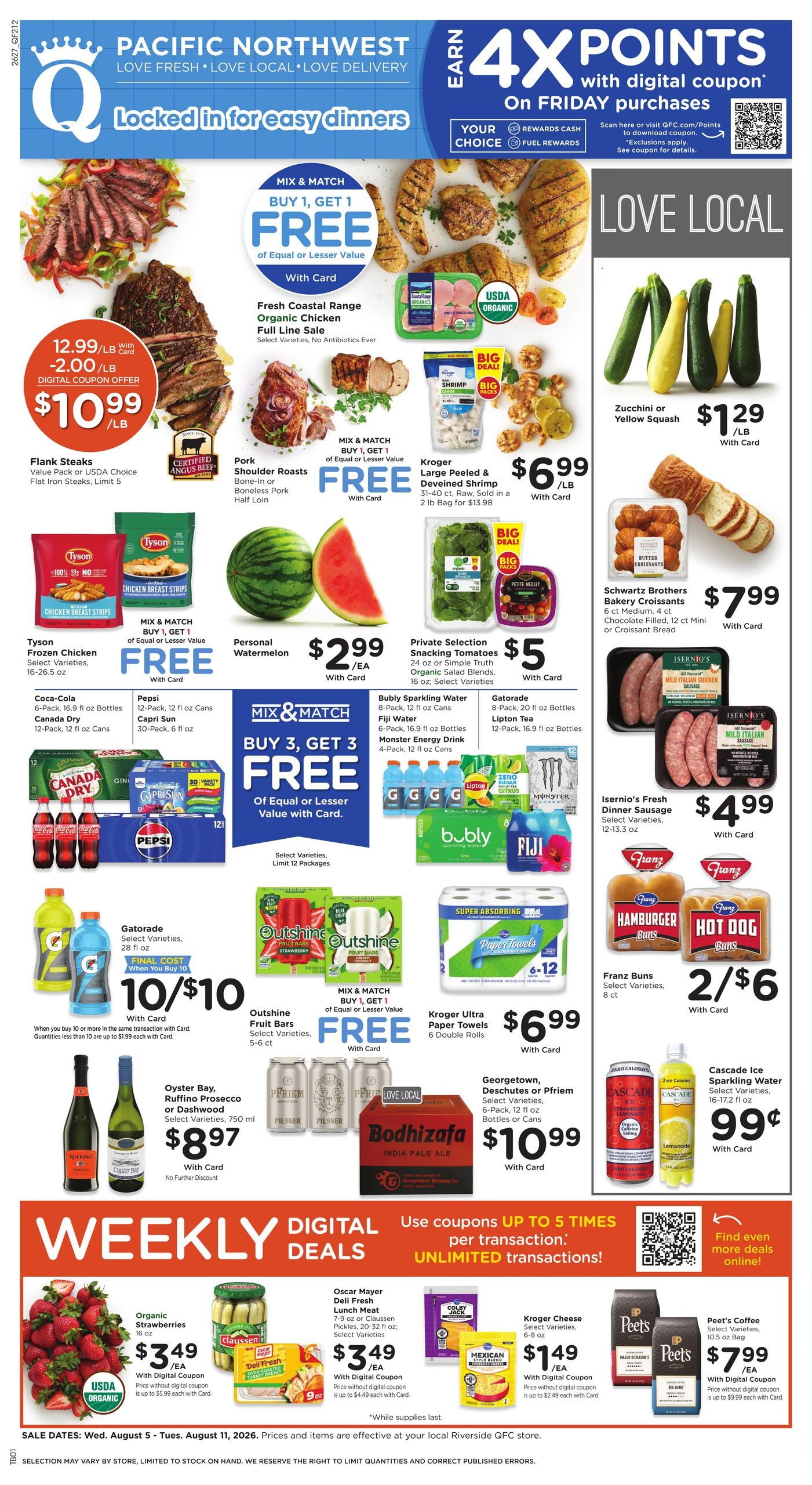 QFC (Vancouver–Gresham Area, OR–WA) Weekly Ad August 5 - 11, 2026