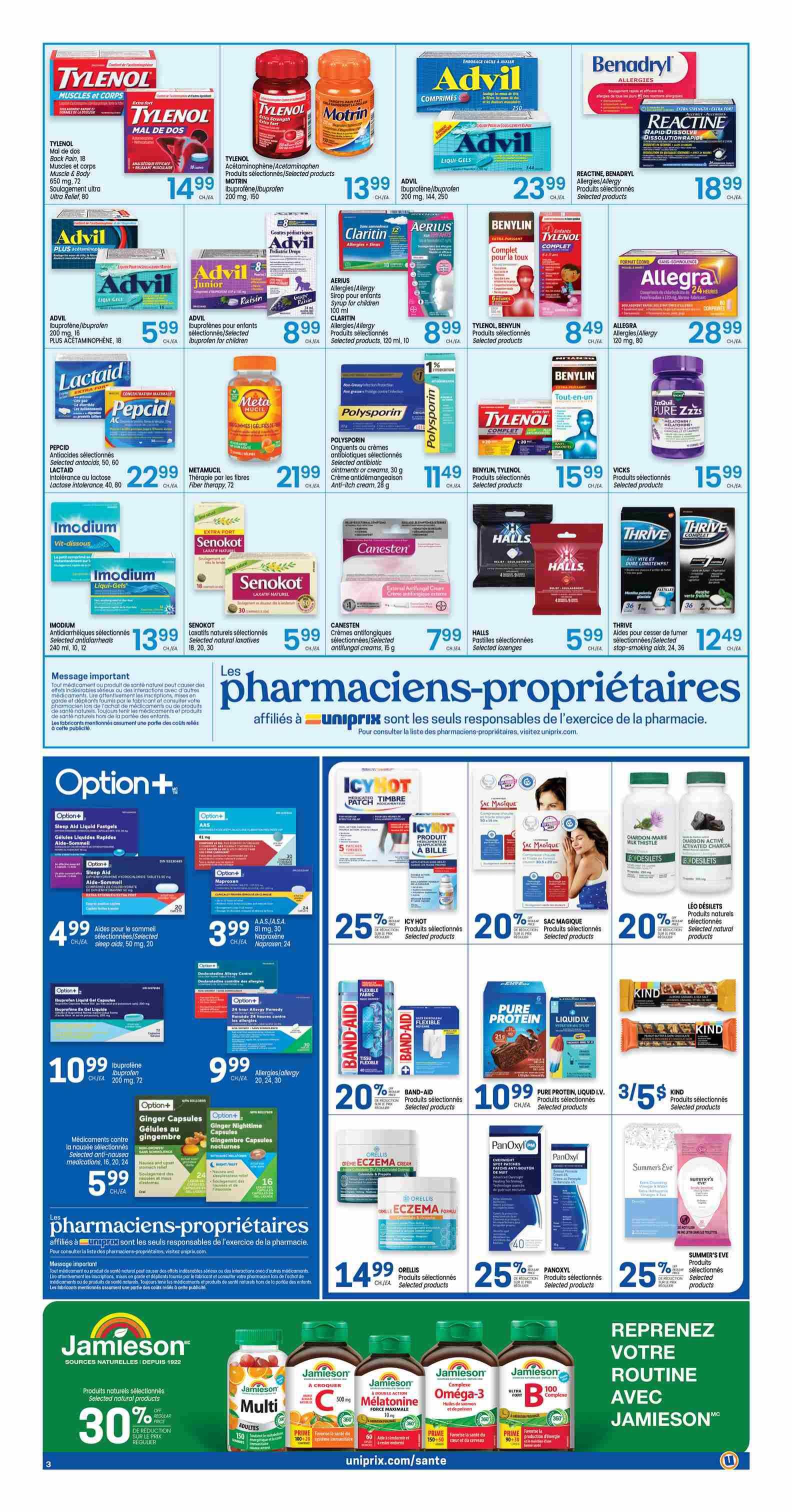 Uniprix Flyer August 6 to 12