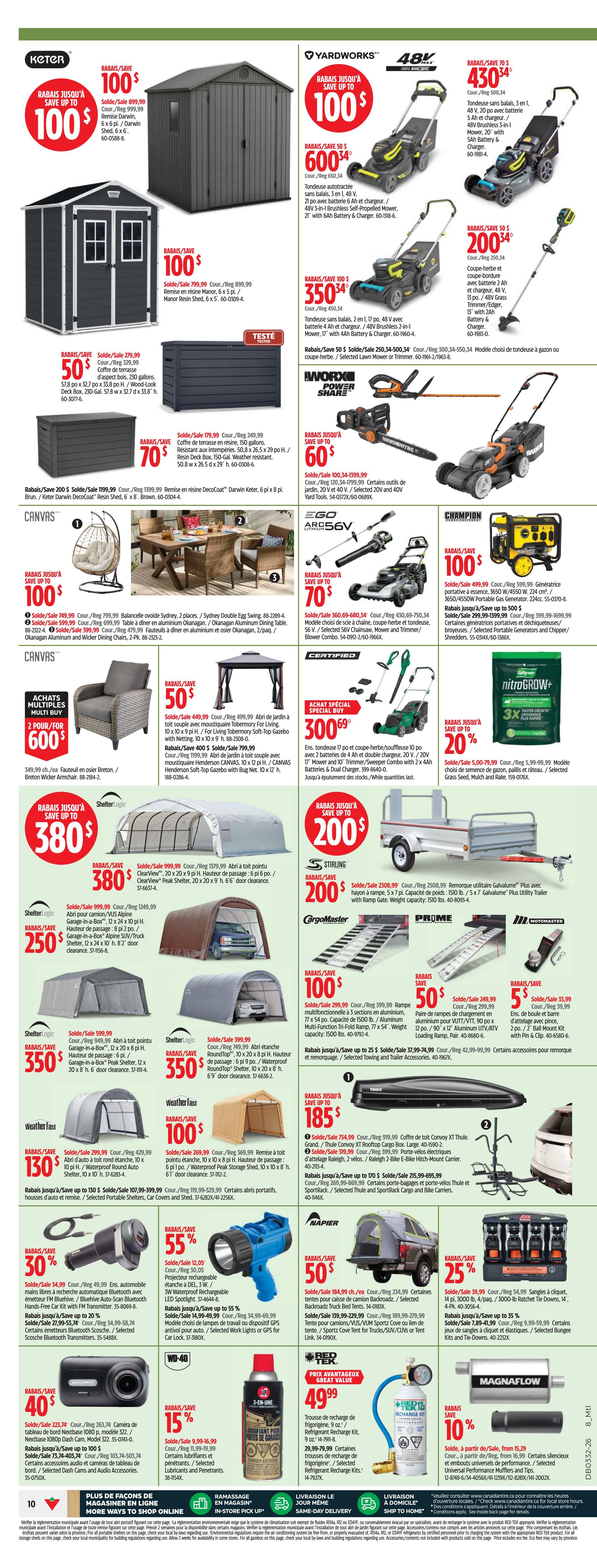 Canadian Tire (QC) Flyer August 6 to 12
