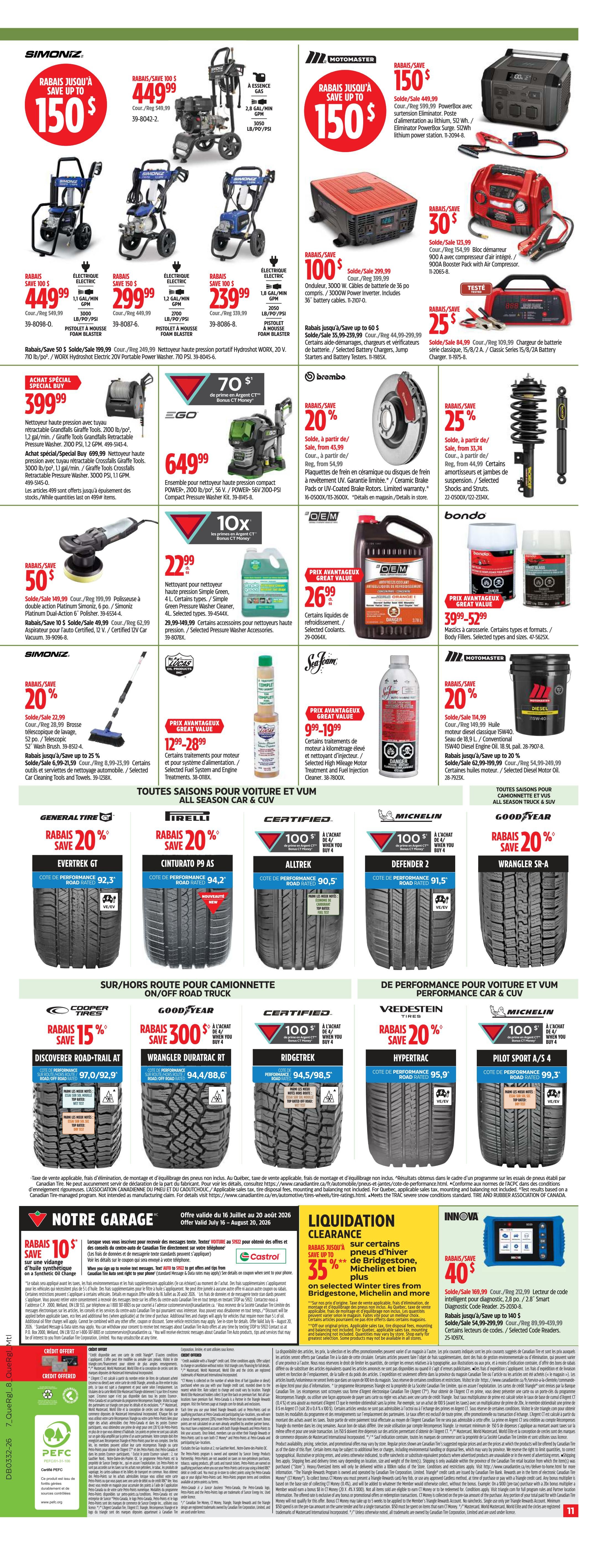 Canadian Tire (QC) Flyer August 6 to 12