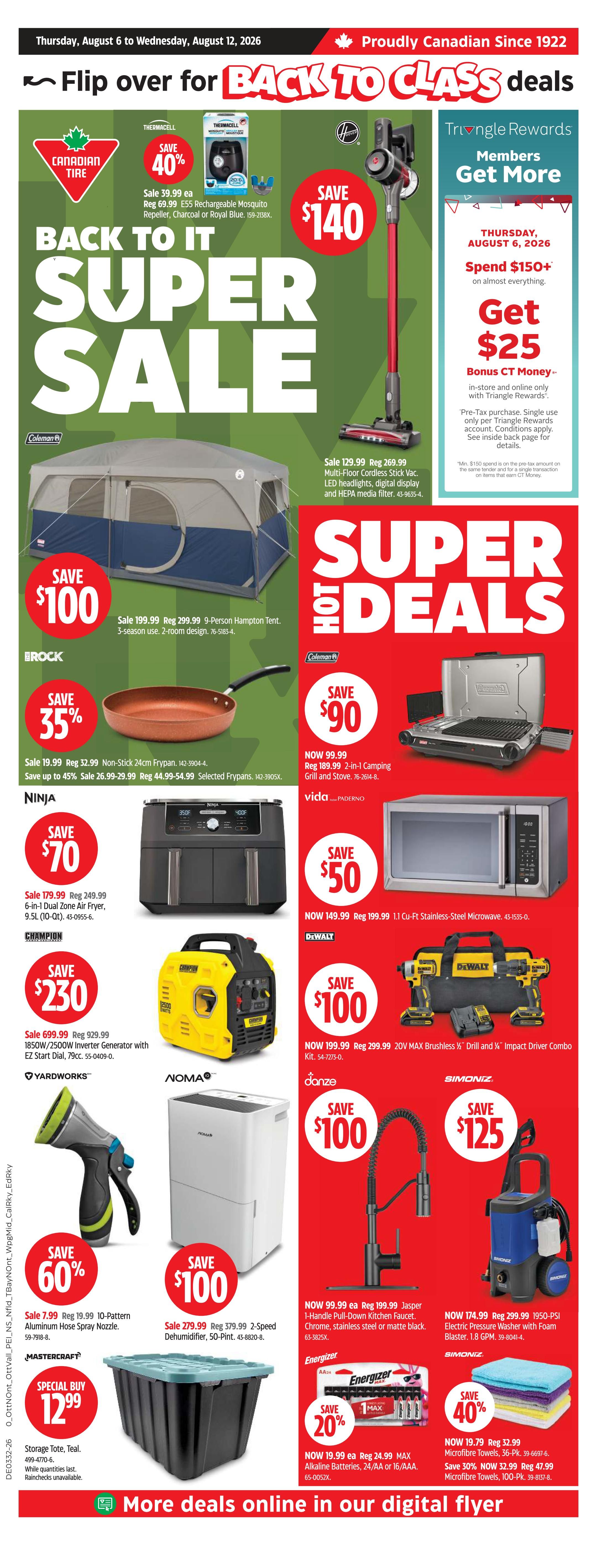 Canadian Tire (Atlantic) Flyer August 6 to 12