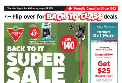 Canadian Tire (Atlantic) Flyer August 6 to 12